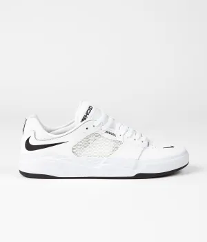 Nike SB Ishod Premium Shoes - White / Black - White - Black Nike SB Clothing