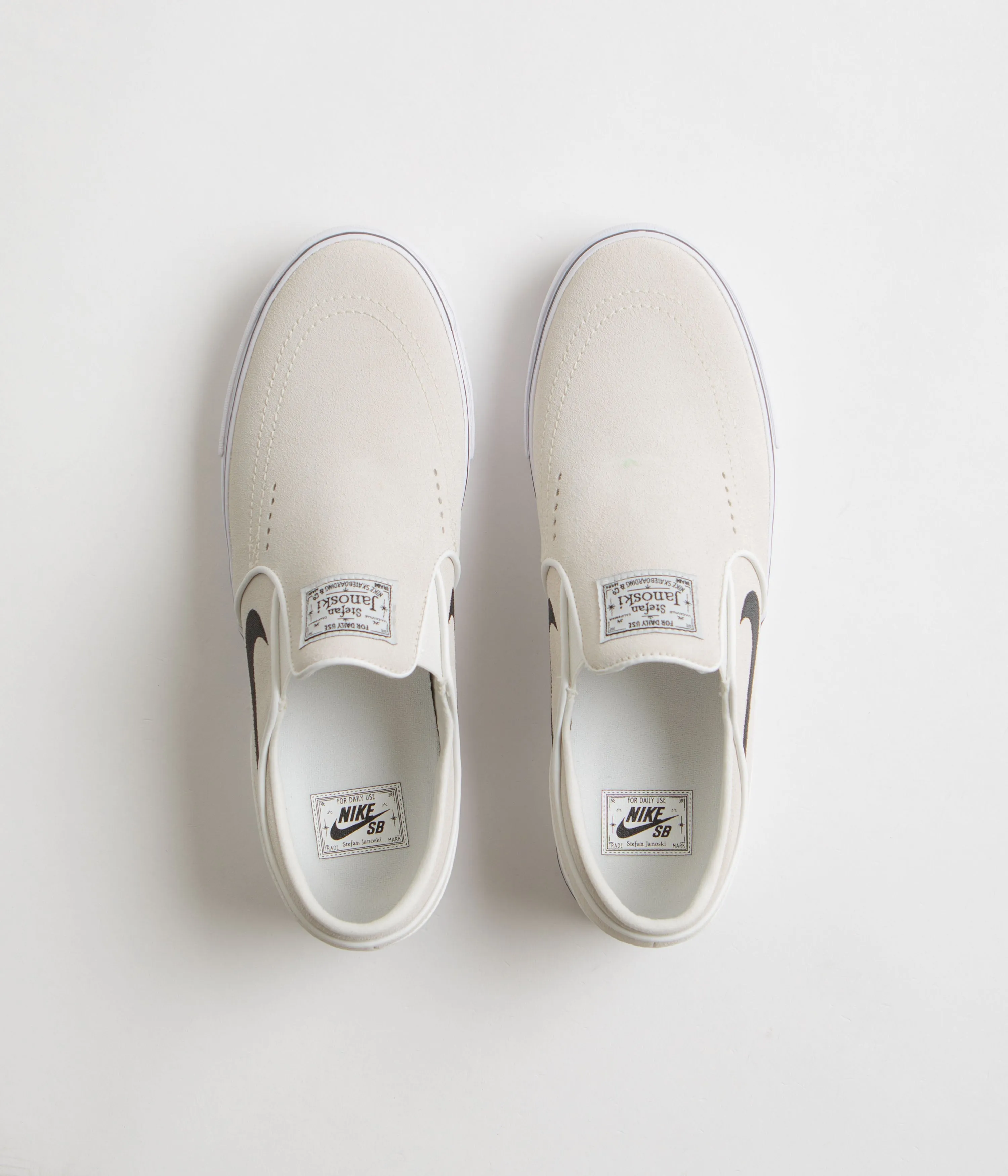 Nike SB Janoski  Slip Shoes - Summit White / Black - Summit White - White Nike SB Clothing