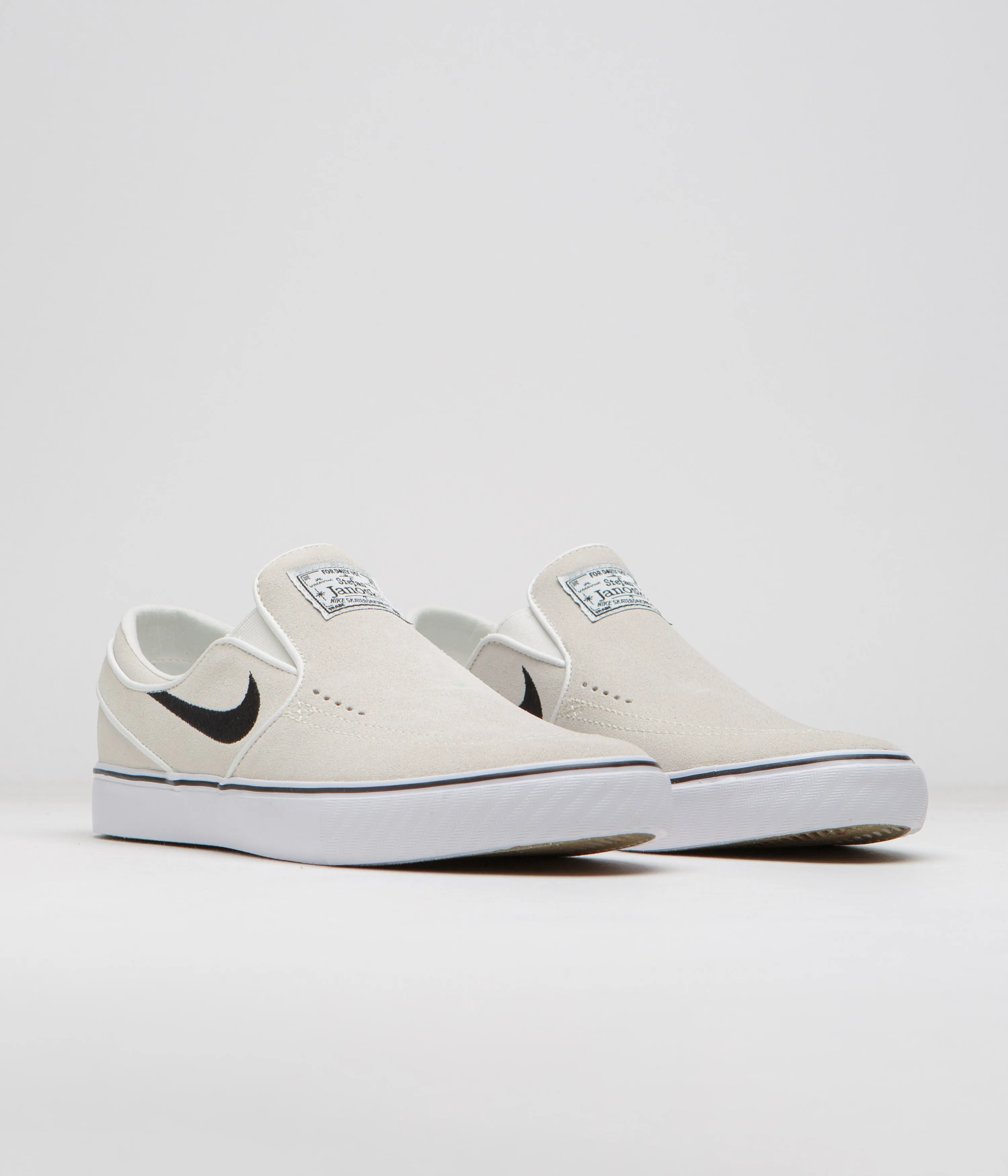 Nike SB Janoski  Slip Shoes - Summit White / Black - Summit White - White Nike SB Clothing