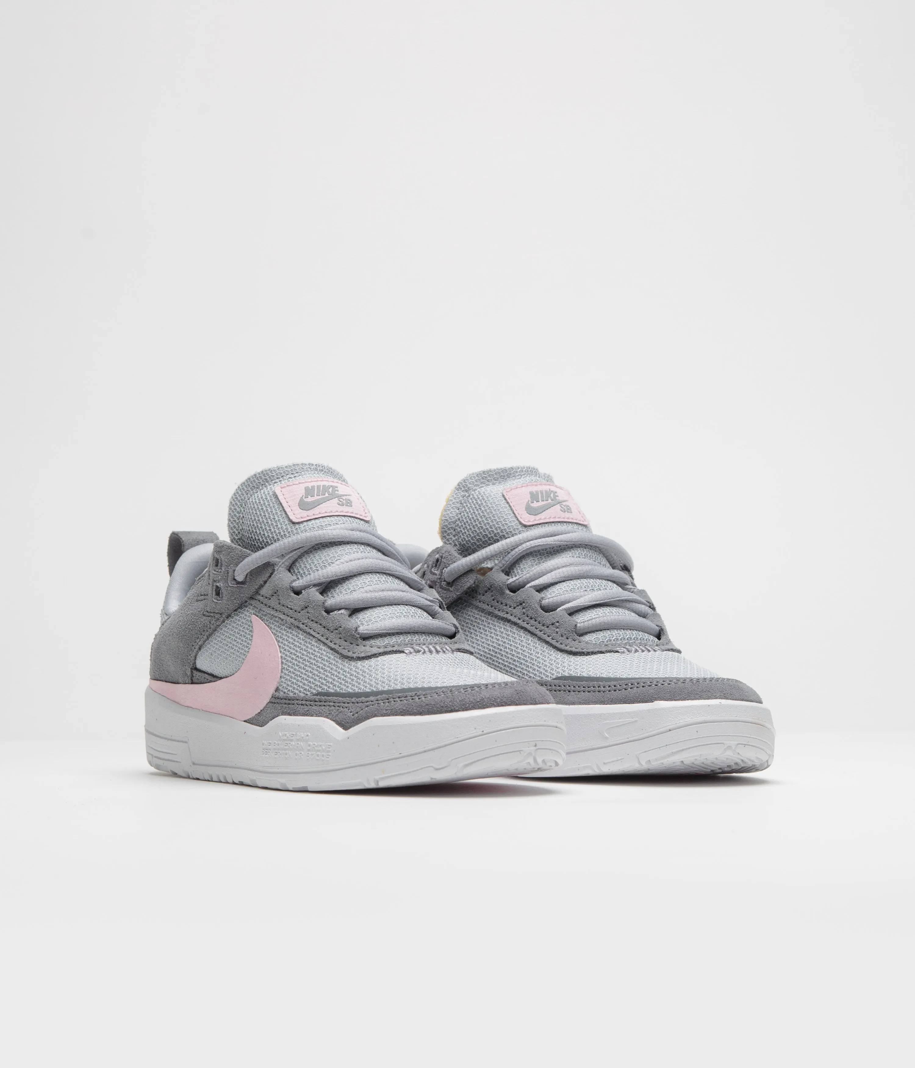 Nike SB Kids Day One Shoes - Cool Grey / Pink Foam - Wolf Grey Nike SB Clothing
