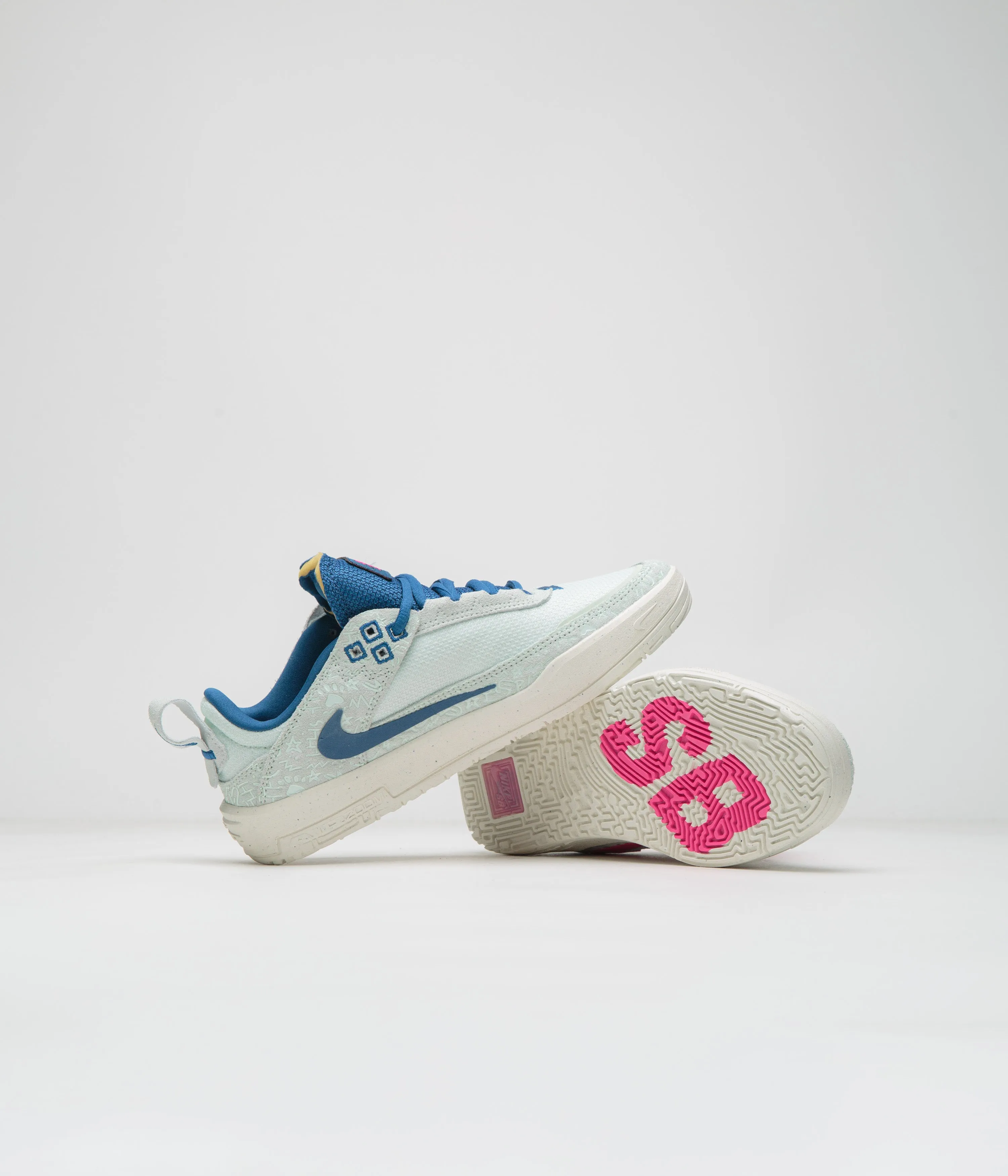 Nike SB Kids Day One Shoes - Sail / Black - Barely Green - Fierce Pink Nike SB Clothing