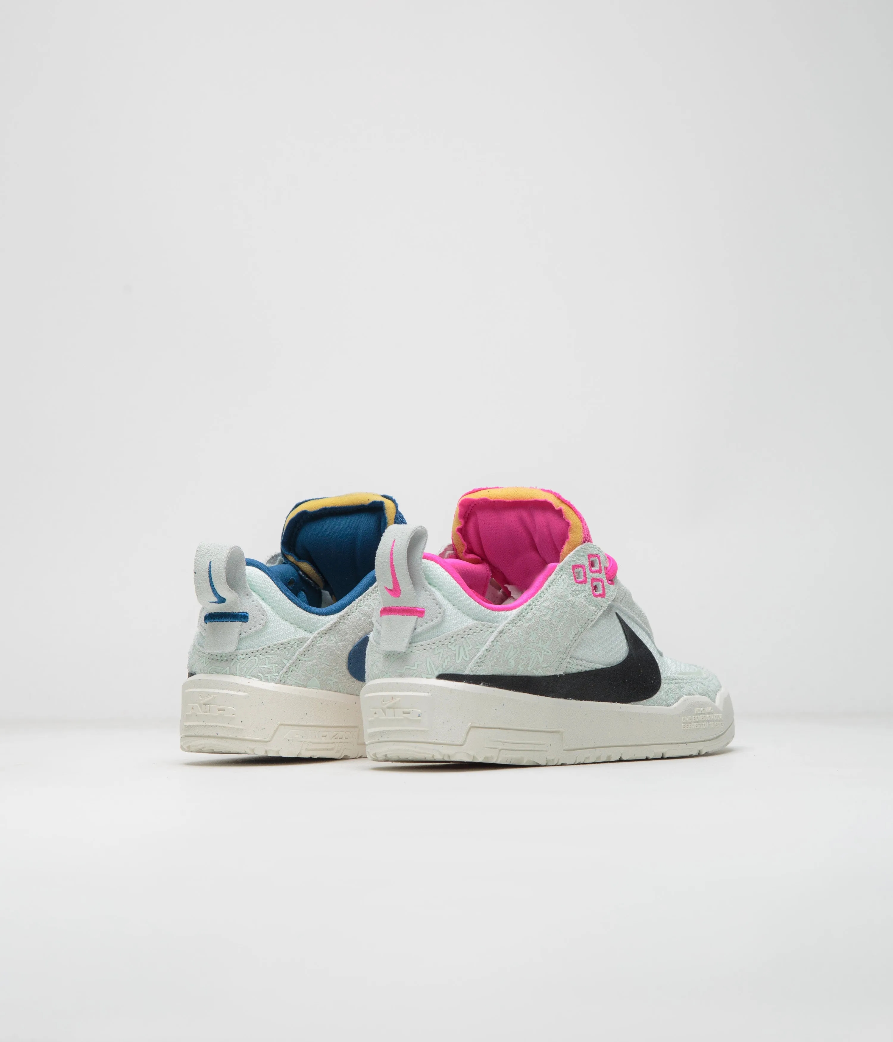Nike SB Kids Day One Shoes - Sail / Black - Barely Green - Fierce Pink Nike SB Clothing