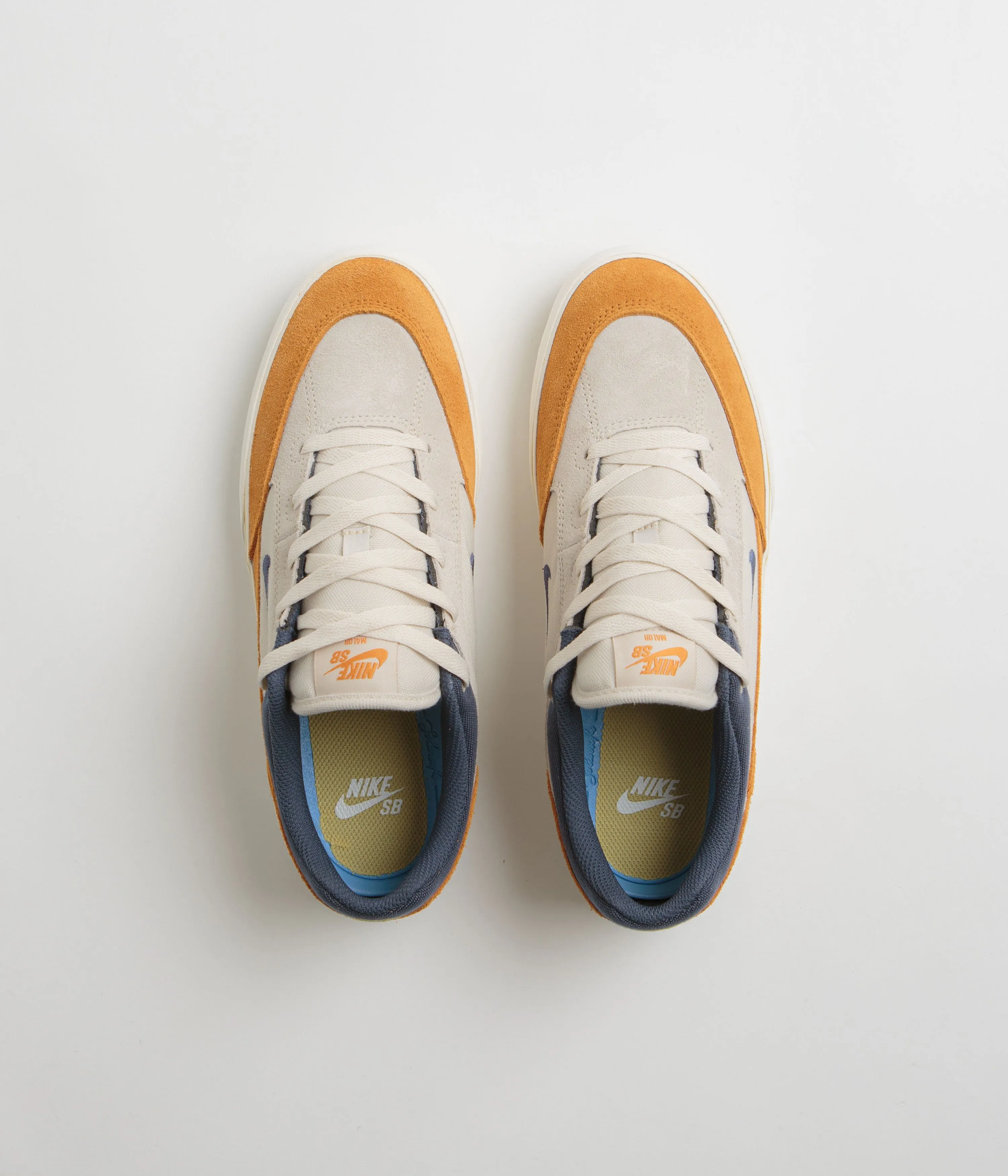 Nike SB Malor Shoes - Light Orewood Brown / Thunder Blue - Monarch - Sail Nike SB Clothing