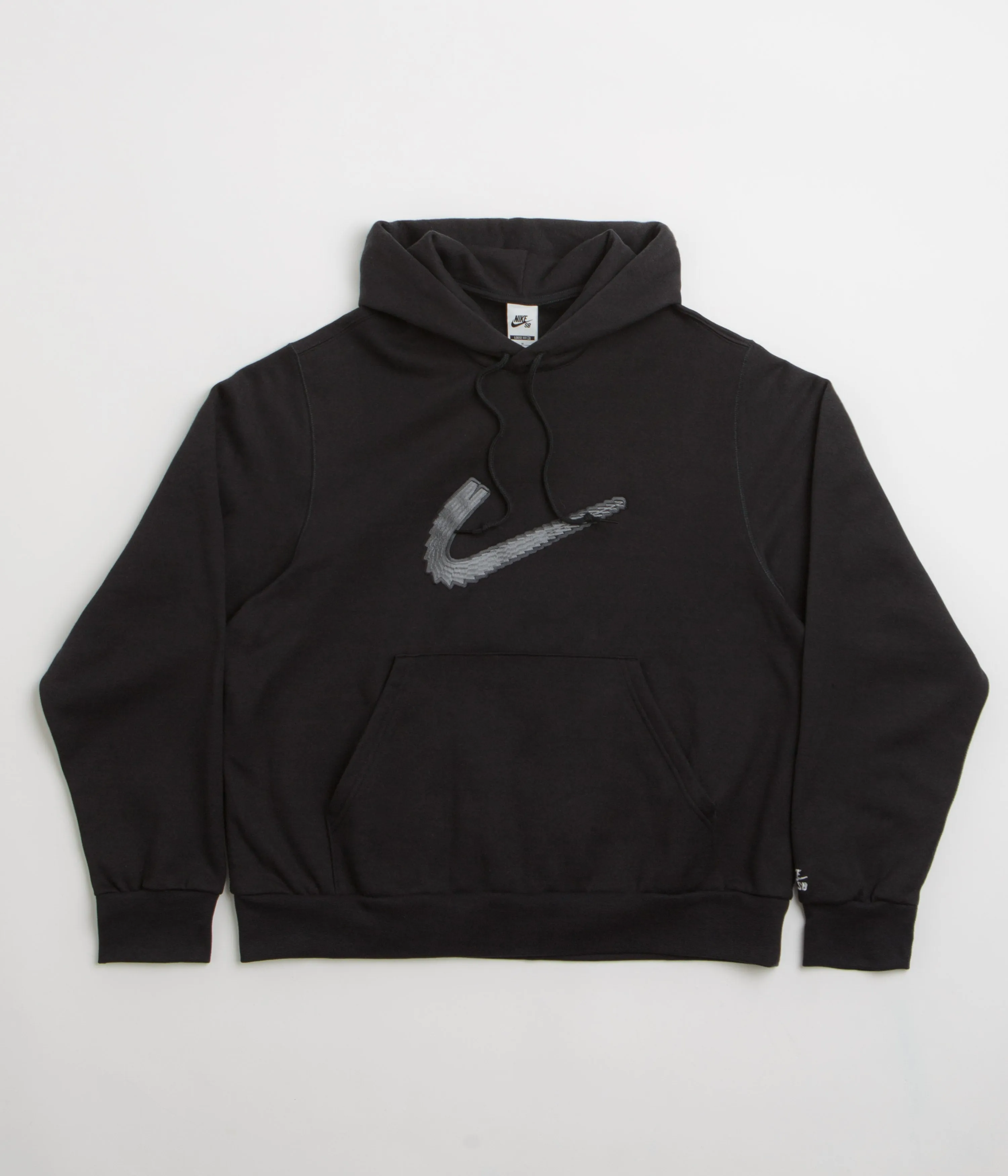 Nike SB N Swoosh Hoodie - Black / White Nike SB Clothing