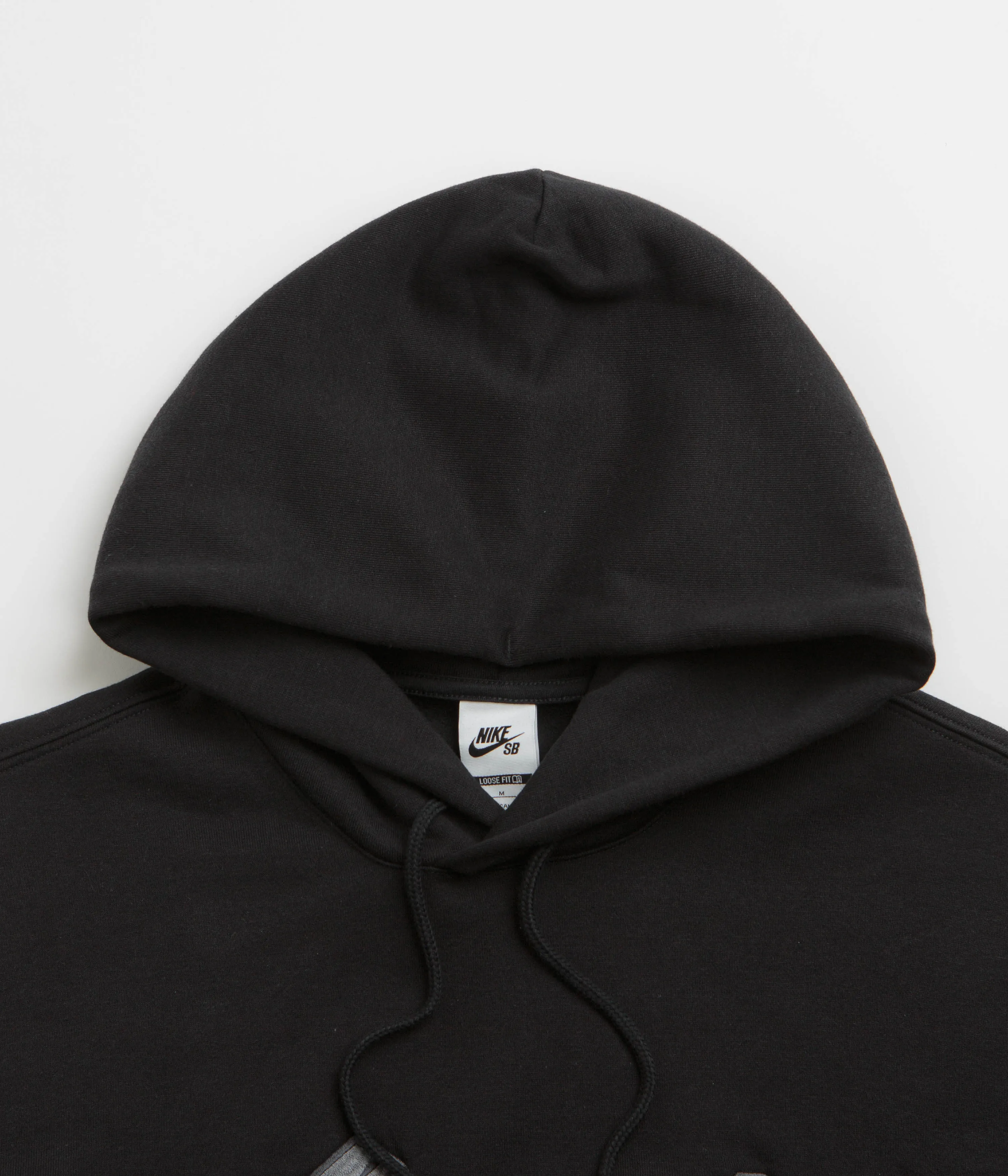 Nike SB N Swoosh Hoodie - Black / White Nike SB Clothing