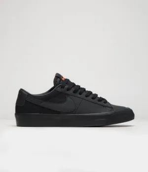 Nike SB Orange Label Blazer Low Pro GT Shoes - Black / Black - Black - Black Nike SB Clothing