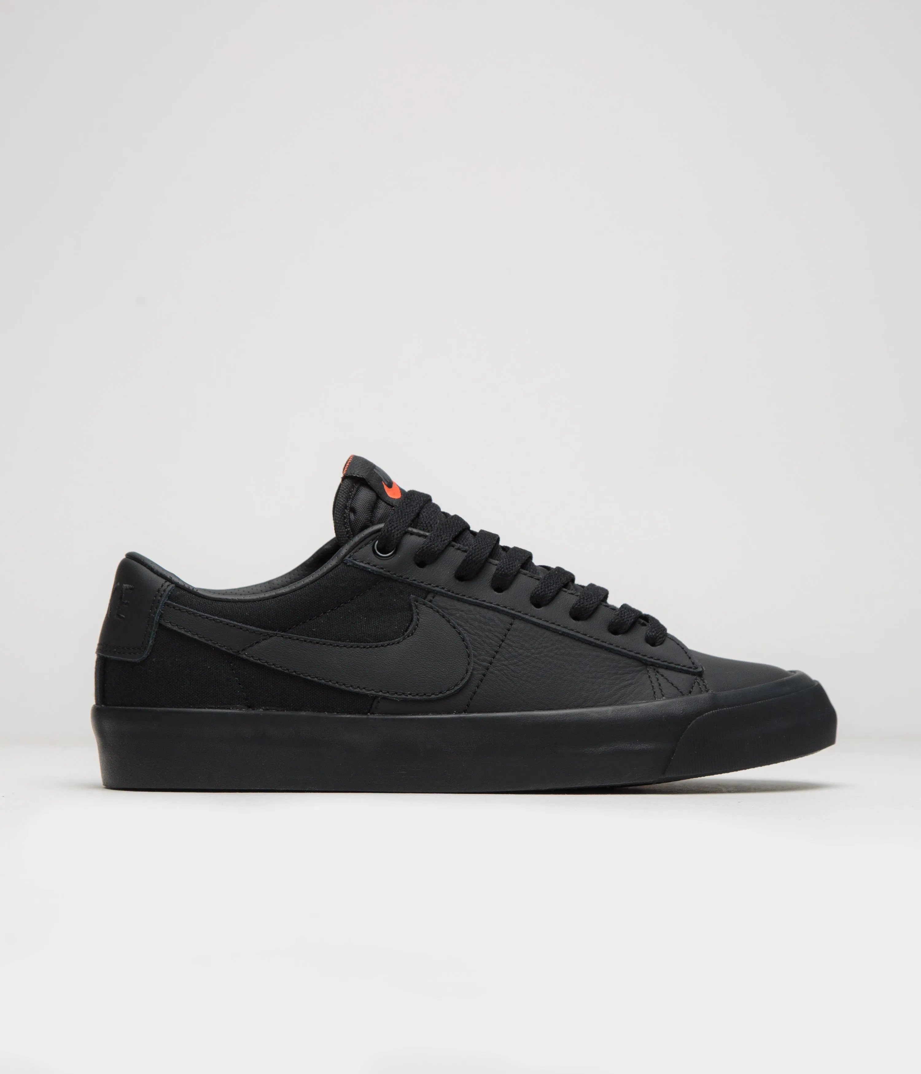 Nike SB Orange Label Blazer Low Pro GT Shoes - Black / Black - Black - Black Nike SB Clothing