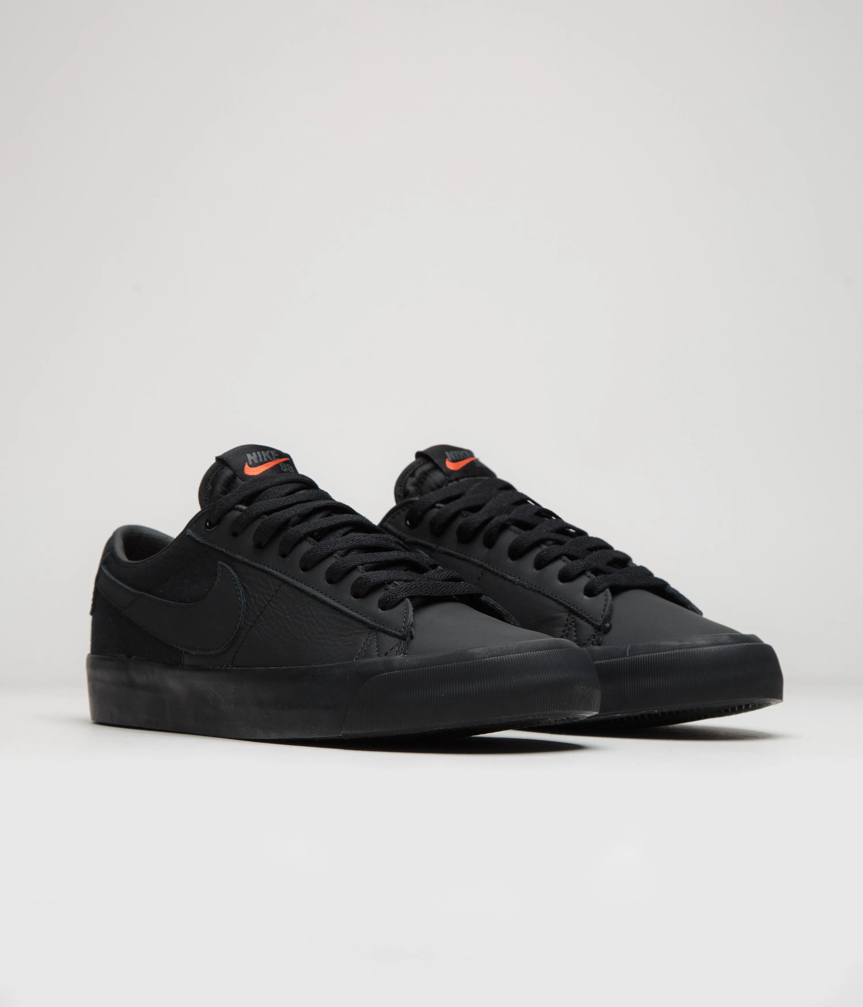 Nike SB Orange Label Blazer Low Pro GT Shoes - Black / Black - Black - Black Nike SB Clothing