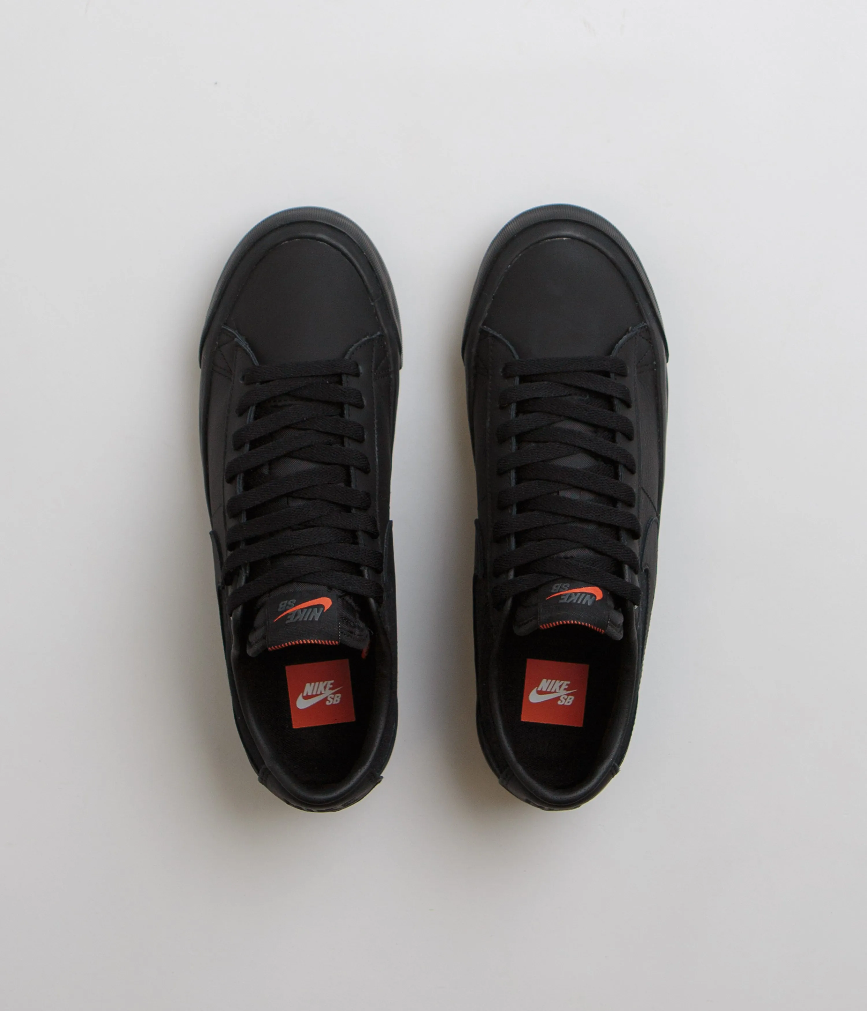 Nike SB Orange Label Blazer Low Pro GT Shoes - Black / Black - Black - Black Nike SB Clothing