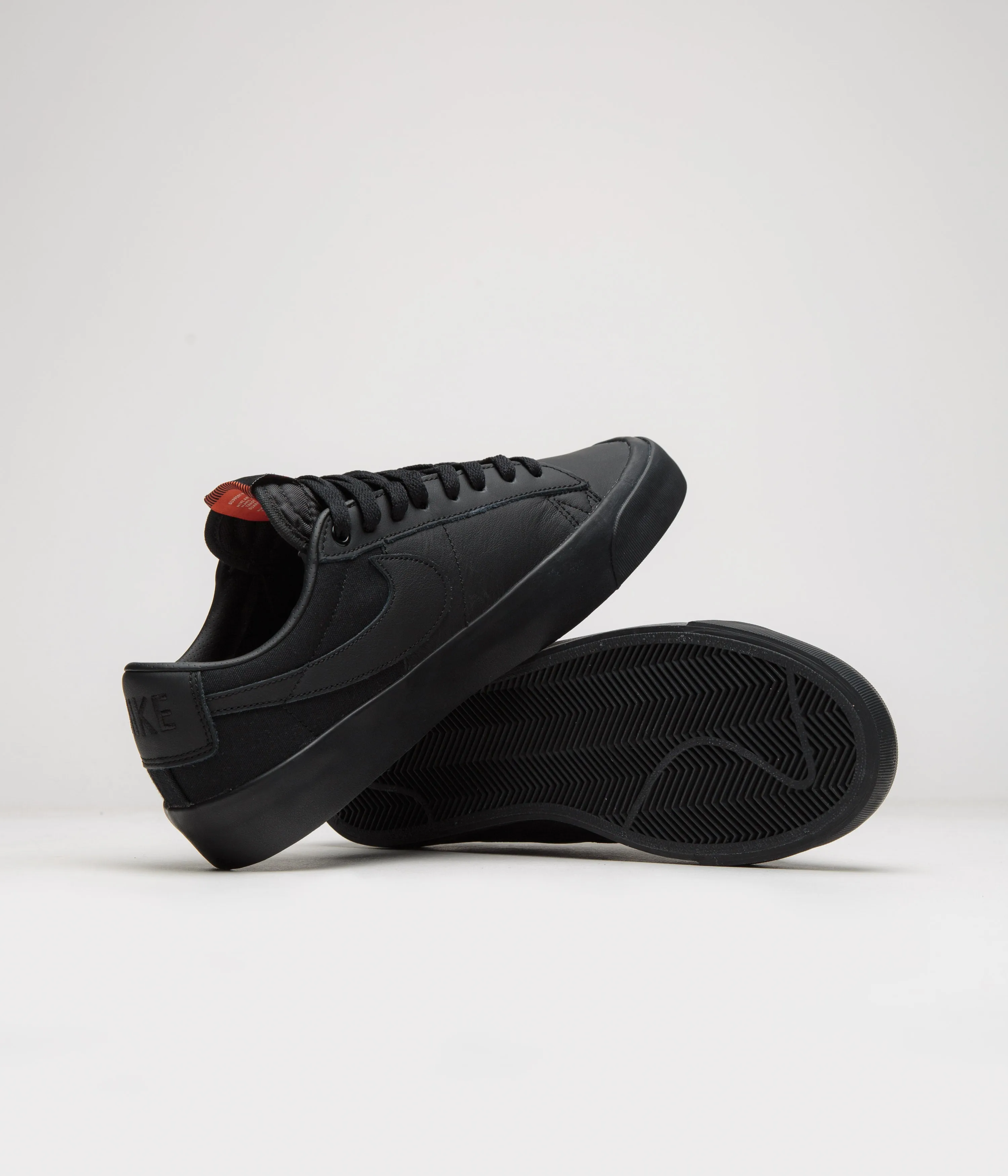 Nike SB Orange Label Blazer Low Pro GT Shoes - Black / Black - Black - Black Nike SB Clothing