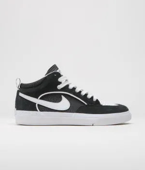 Nike SB React Leo Shoes - Black / White - Black - Gum Light Brown Nike SB Clothing