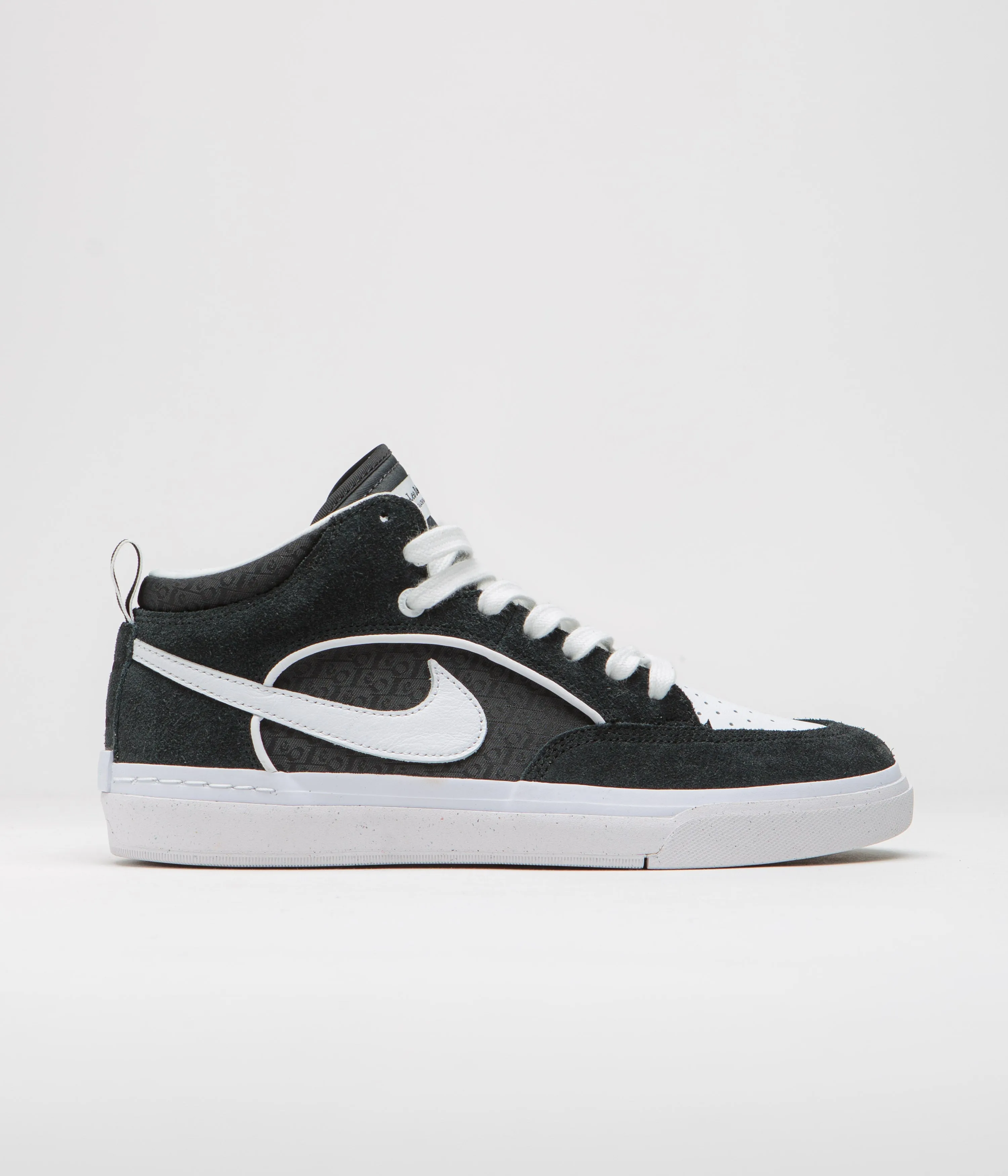 Nike SB React Leo Shoes - Black / White - Black - Gum Light Brown Nike SB Clothing