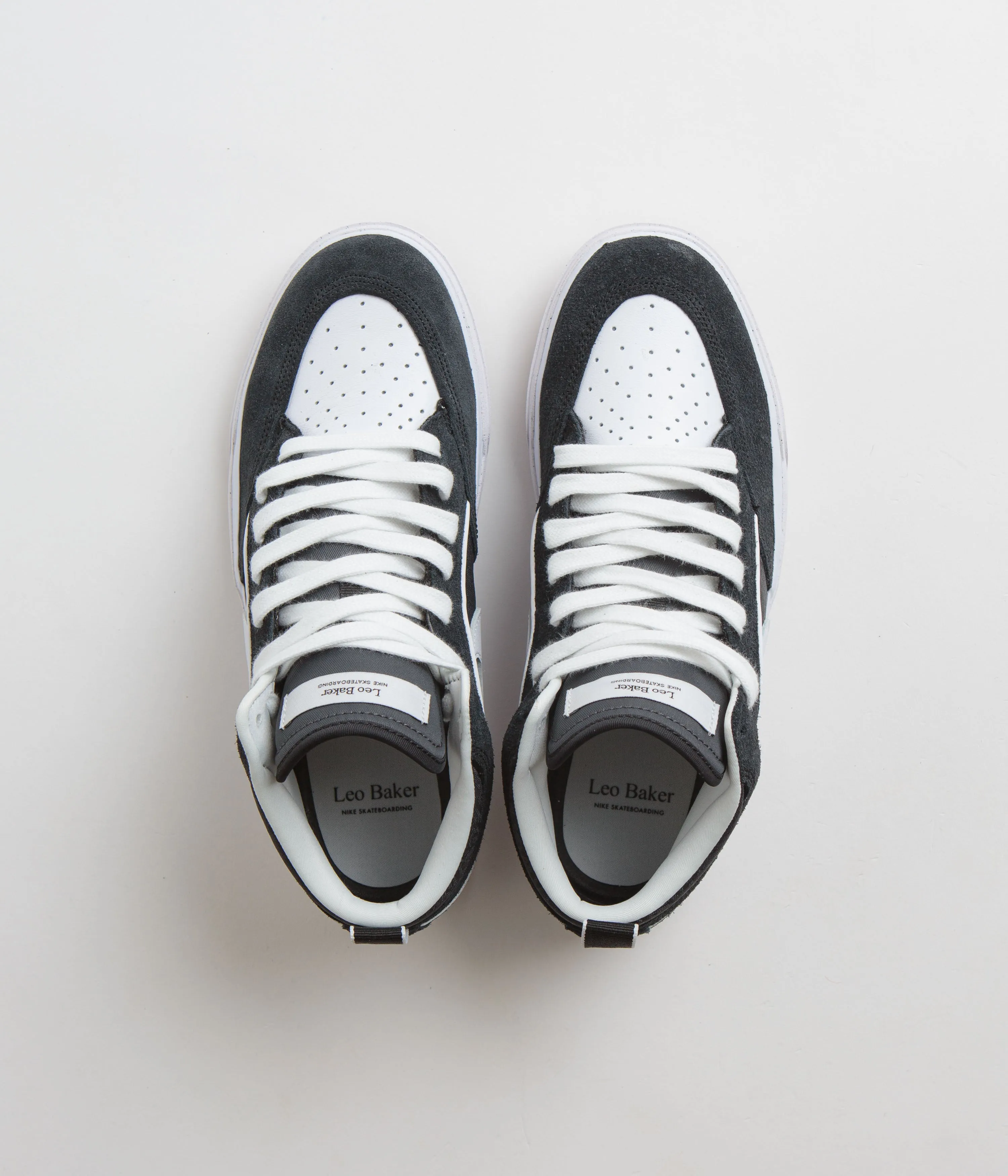 Nike SB React Leo Shoes - Black / White - Black - Gum Light Brown Nike SB Clothing