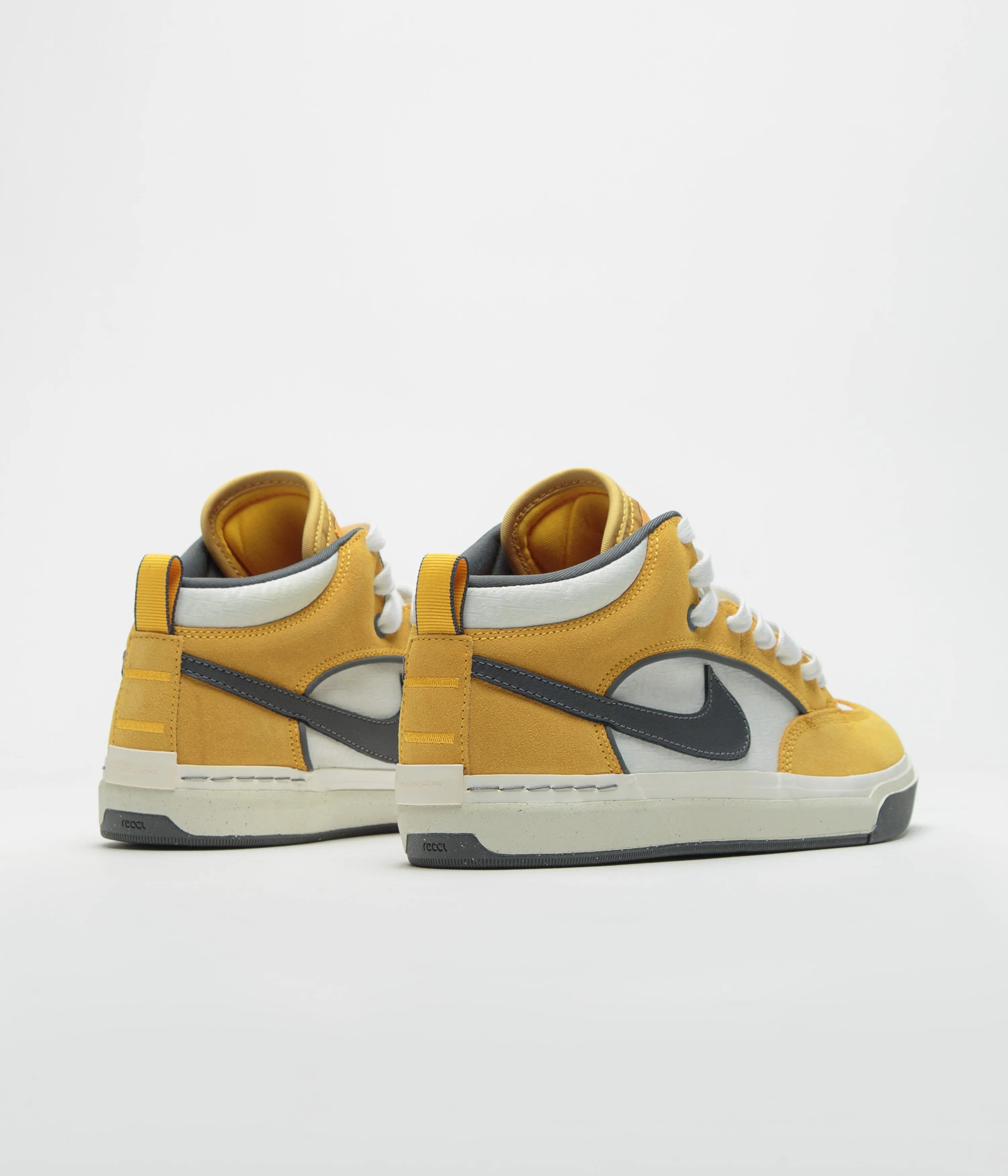 Nike SB React Leo Shoes - University Gold / Dark Grey Nike SB Clothing