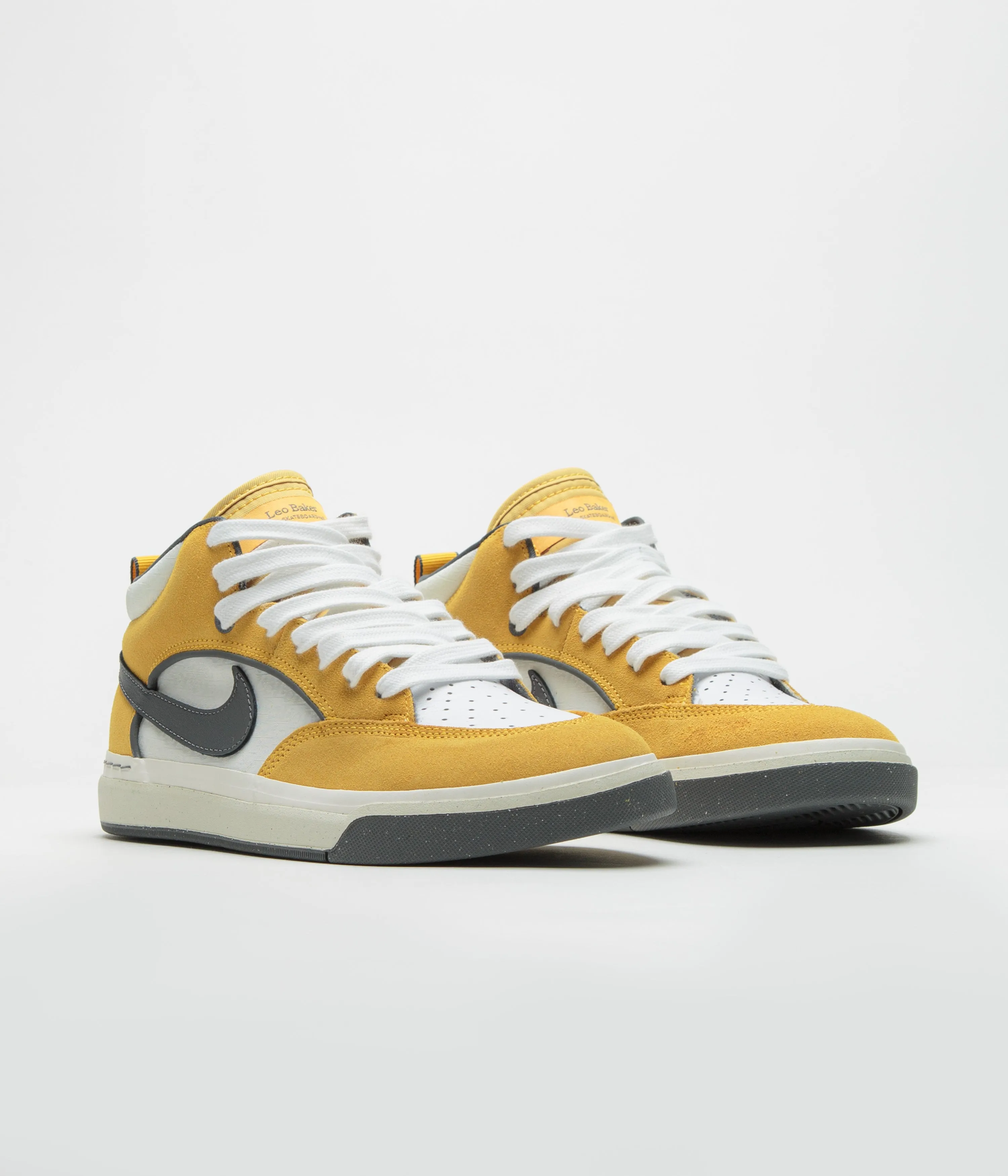 Nike SB React Leo Shoes - University Gold / Dark Grey Nike SB Clothing