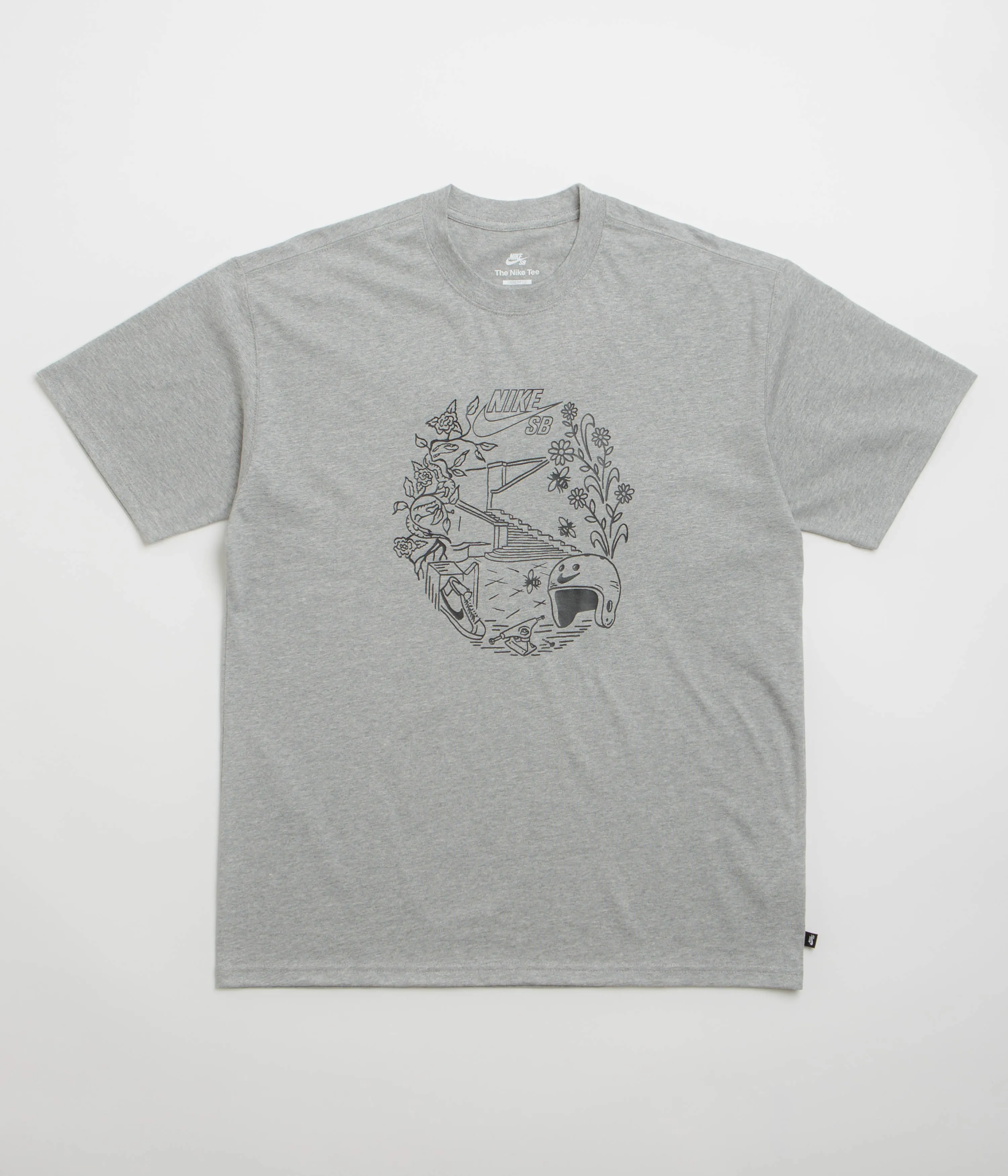 Nike SB Skatespot T-Shirt - Dark Grey Heather Nike SB Clothing