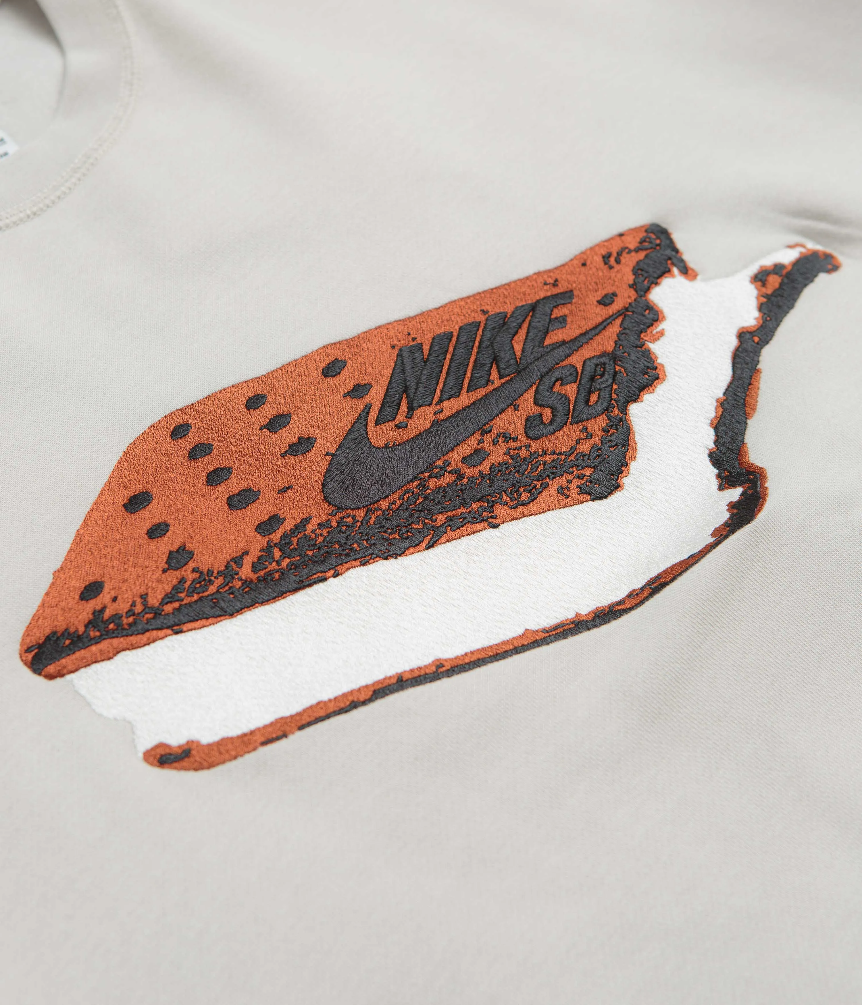 Nike SB Slider Crewneck Sweatshirt - Light Bone / White Nike SB Clothing