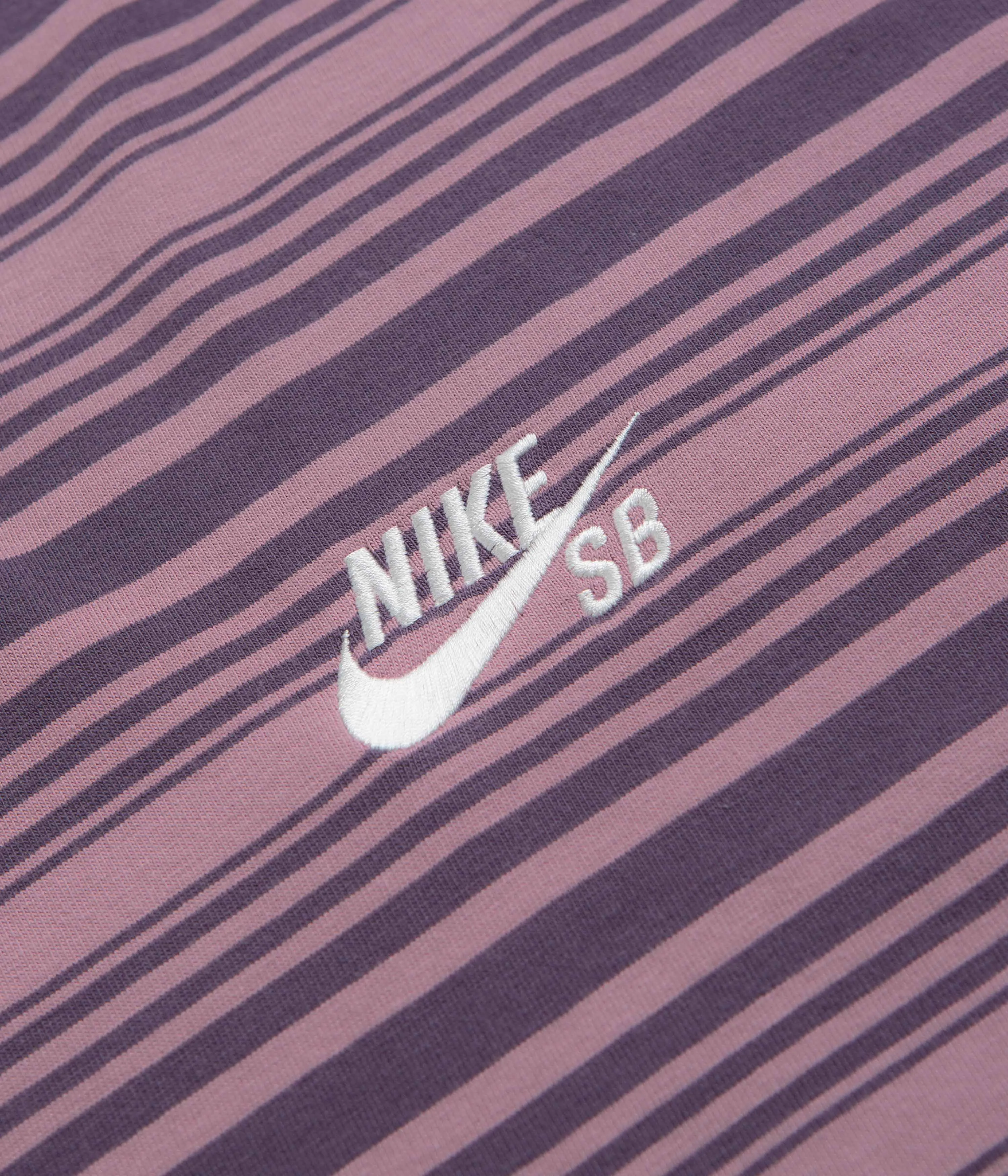 Nike SB Striped T-Shirt - Plum Dust Nike SB Clothing