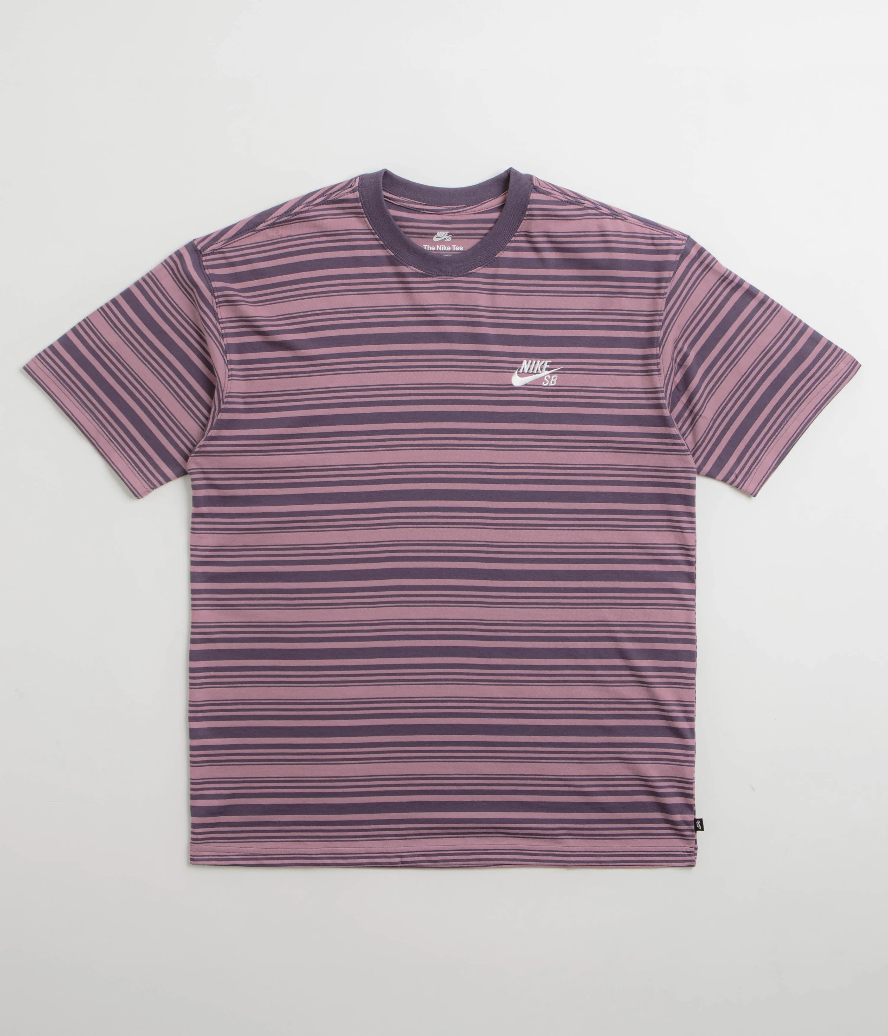Nike SB Striped T-Shirt - Plum Dust Nike SB Clothing