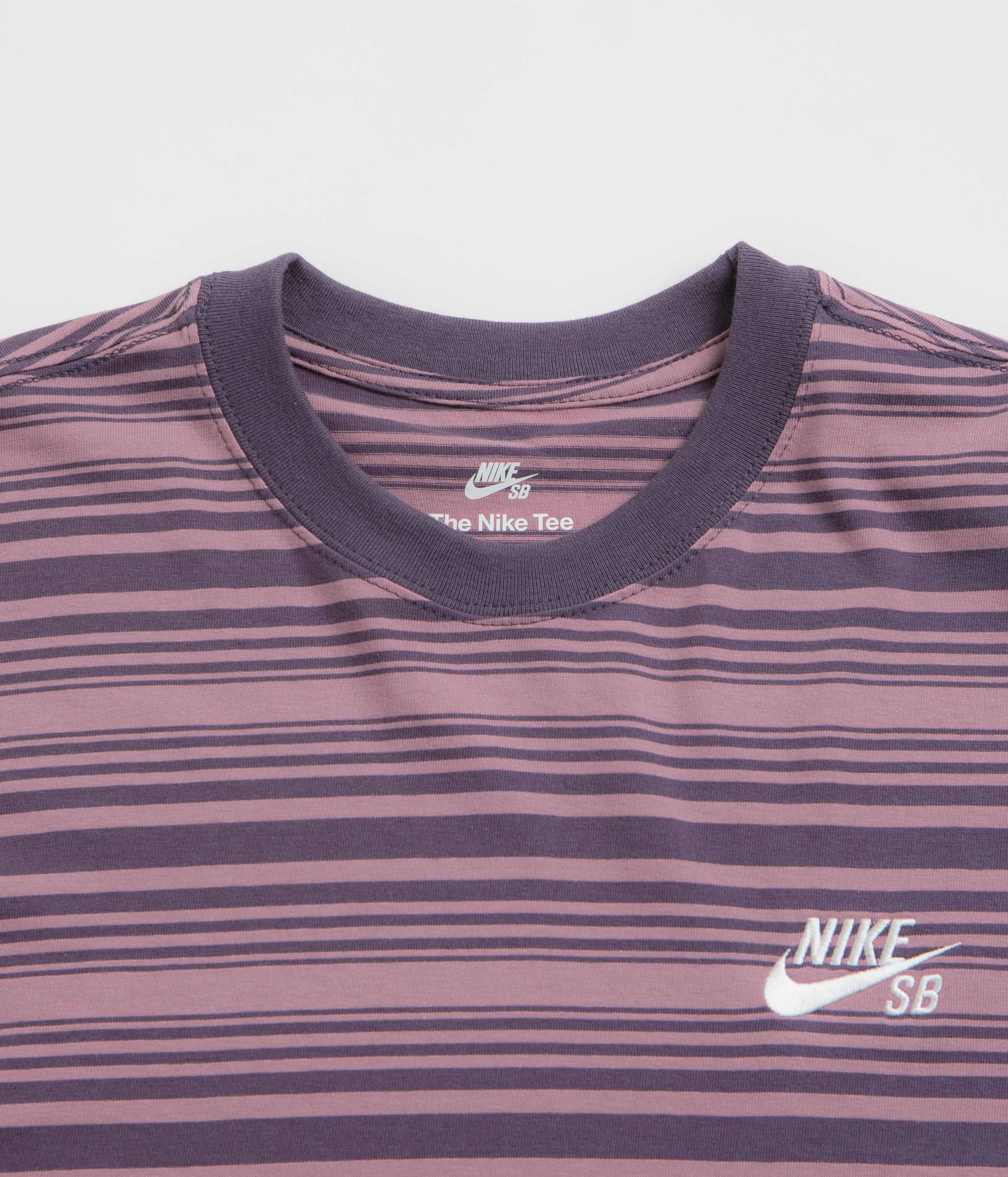 Nike SB Striped T-Shirt - Plum Dust Nike SB Clothing