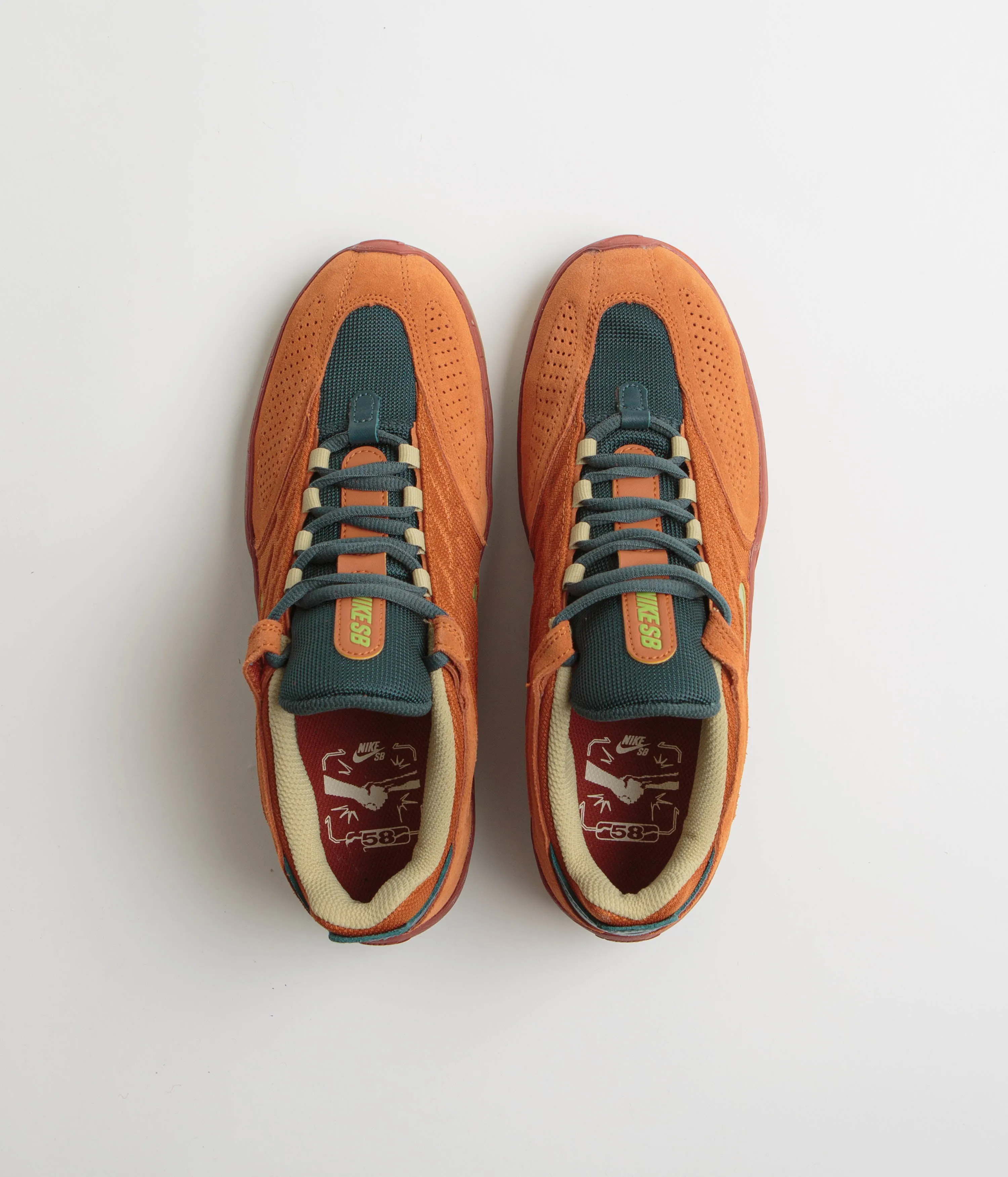 Nike SB Vertebrae TE Shoes - Dark Russet / Pear - Desert Orange Nike SB Clothing