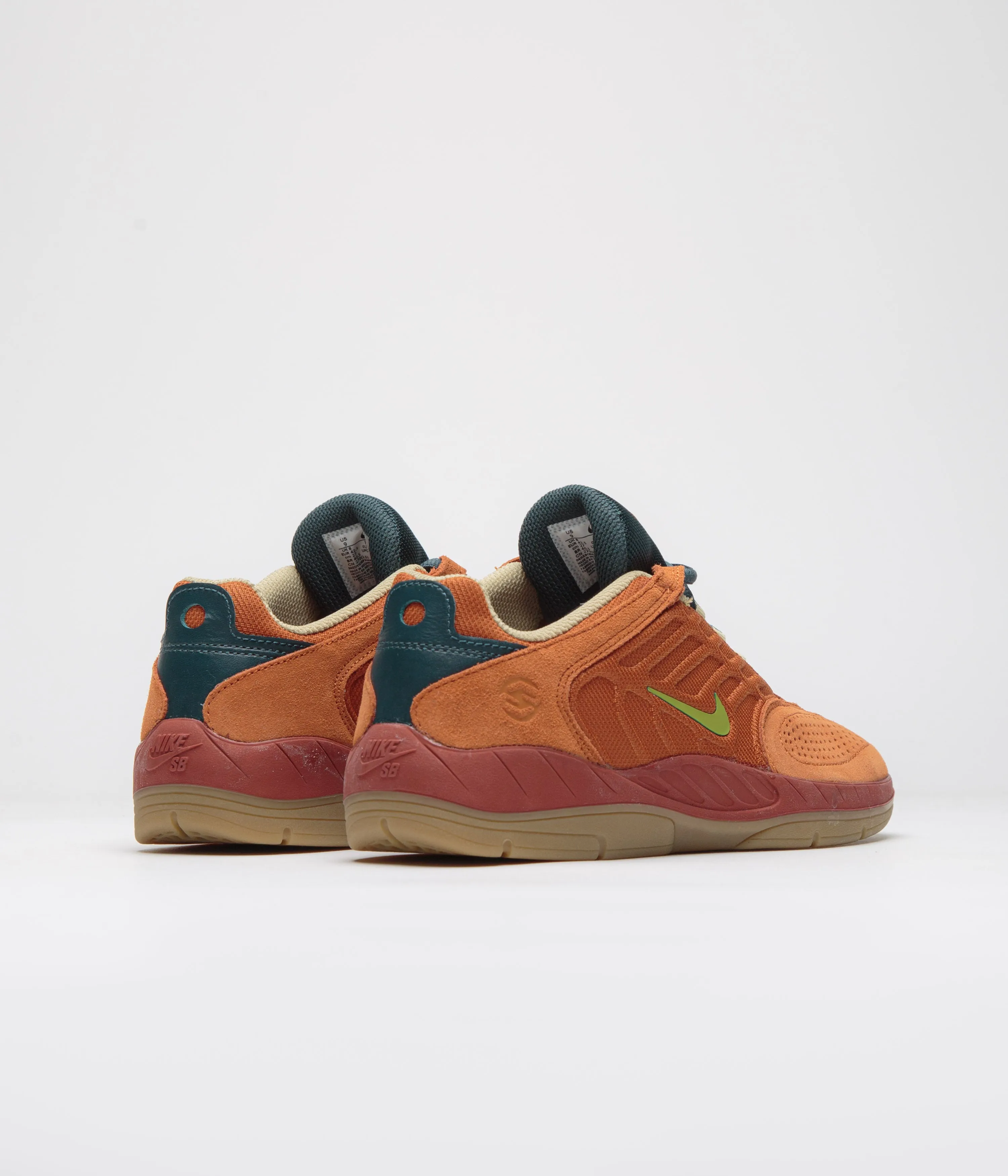 Nike SB Vertebrae TE Shoes - Dark Russet / Pear - Desert Orange Nike SB Clothing