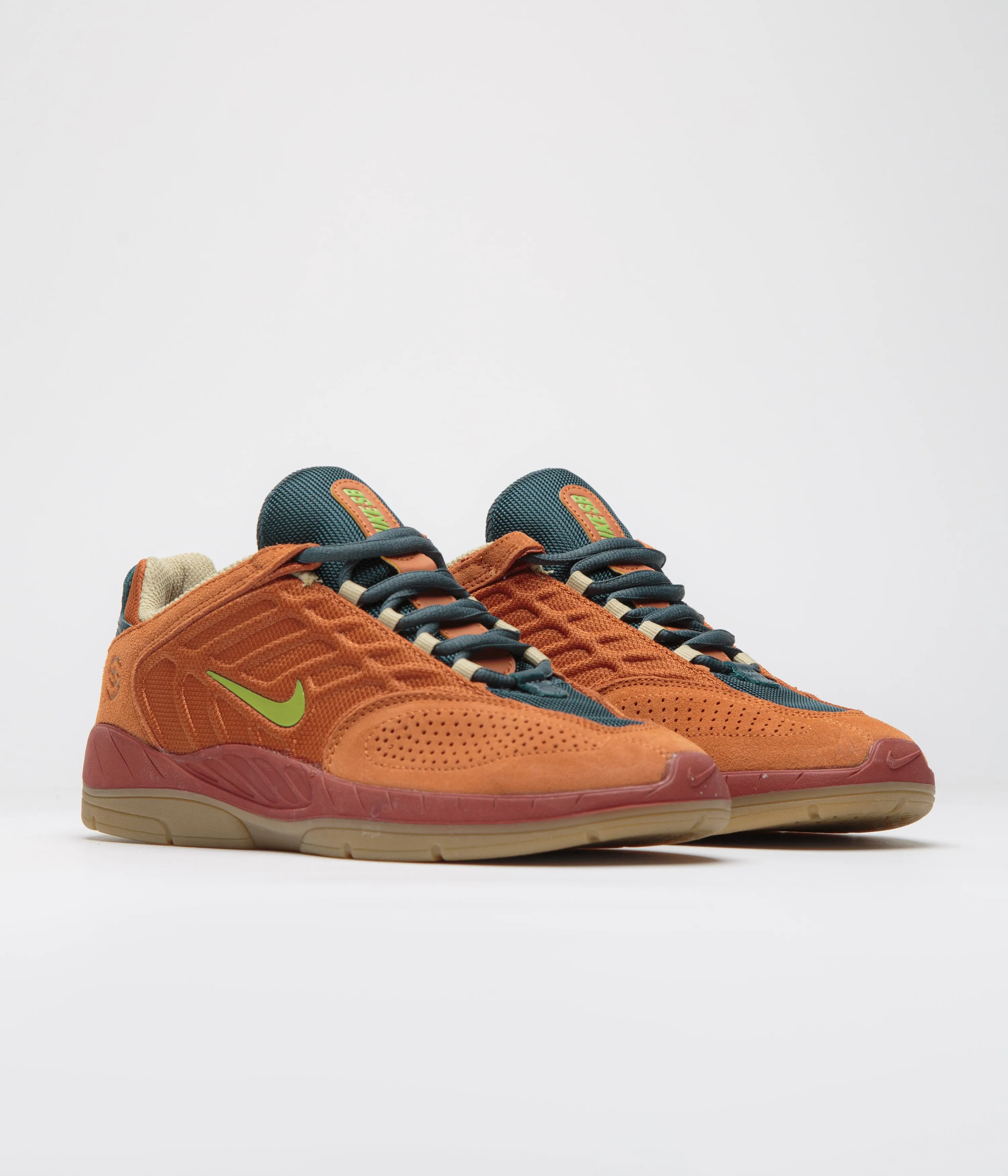 Nike SB Vertebrae TE Shoes - Dark Russet / Pear - Desert Orange Nike SB Clothing