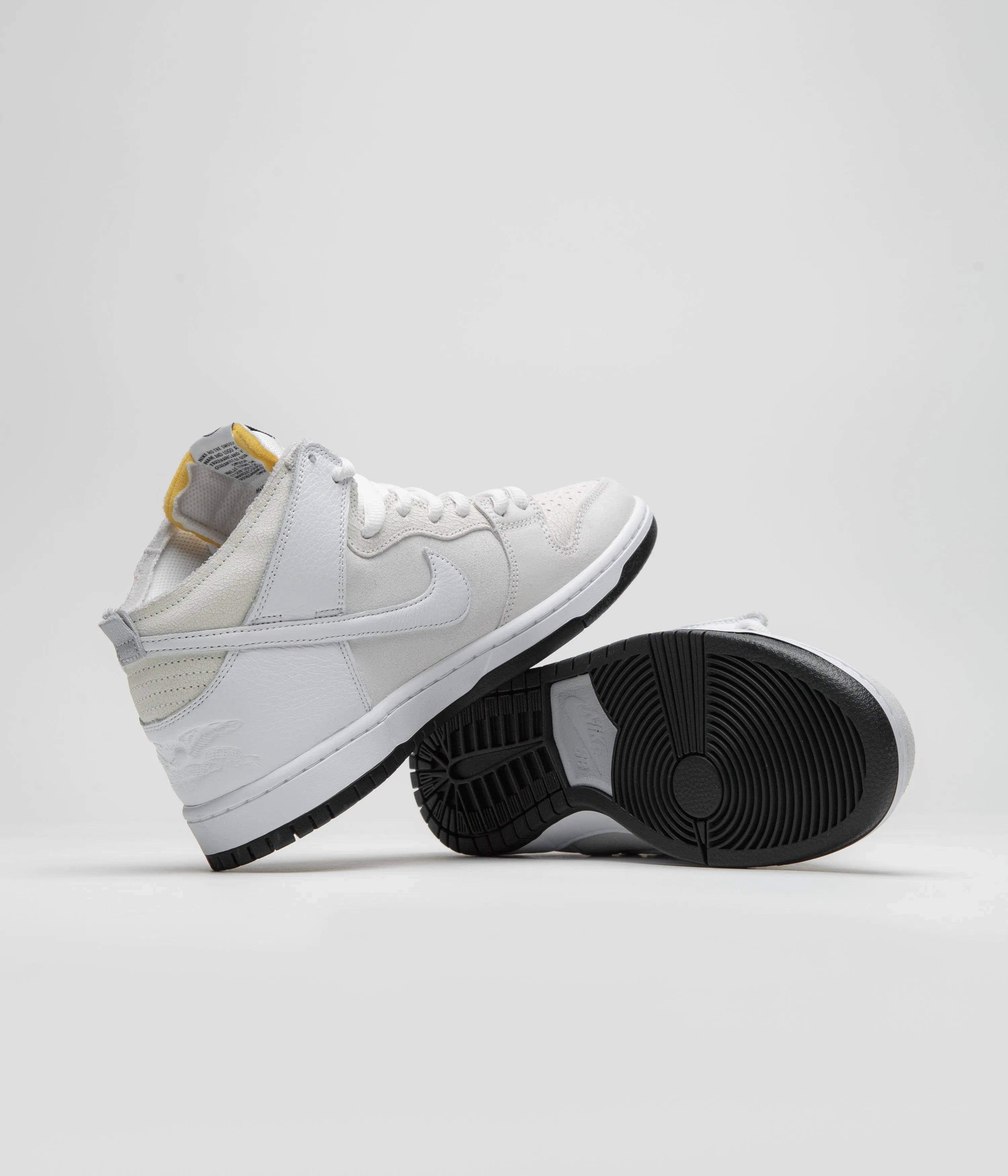 Nike SB x Antihero Dunk High Shoes - White / White - Black Nike SB Clothing