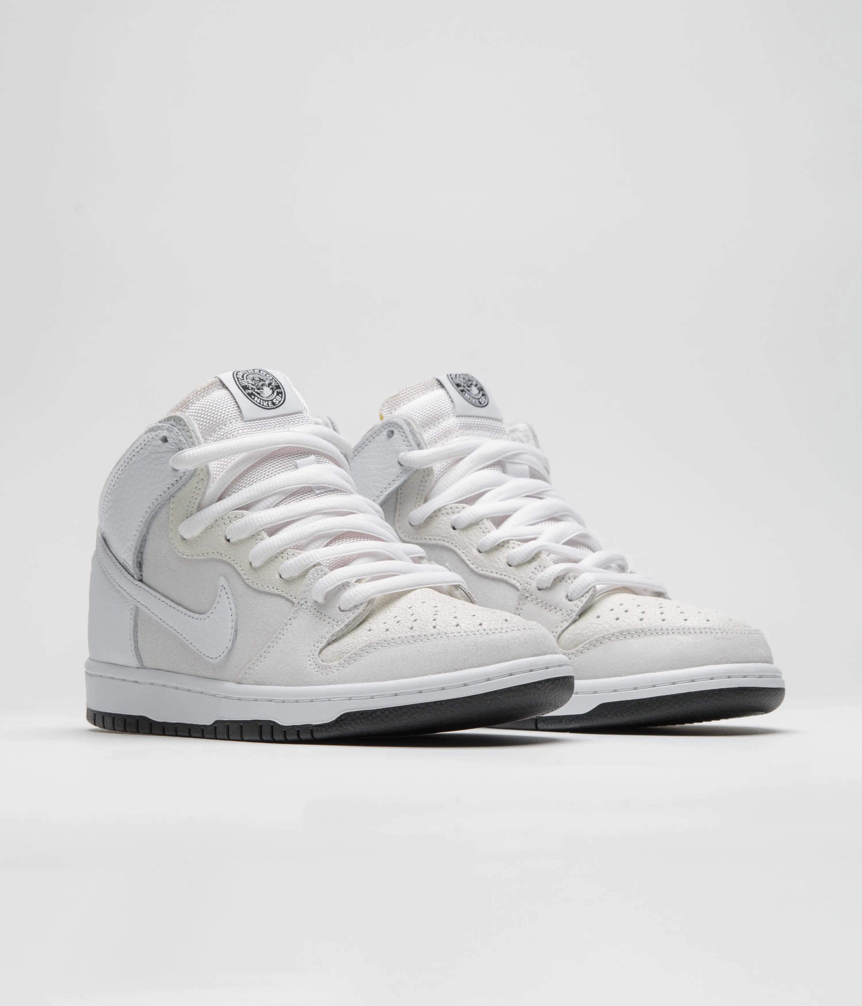 Nike SB x Antihero Dunk High Shoes - White / White - Black Nike SB Clothing