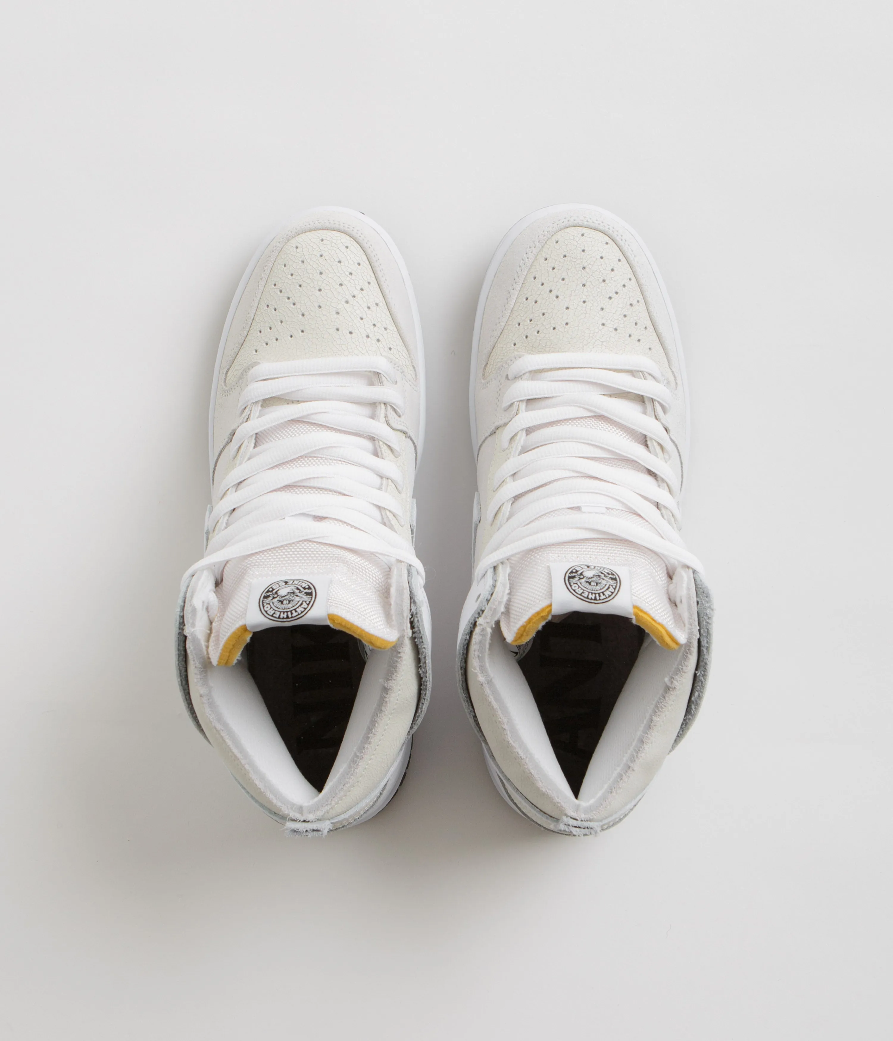 Nike SB x Antihero Dunk High Shoes - White / White - Black Nike SB Clothing