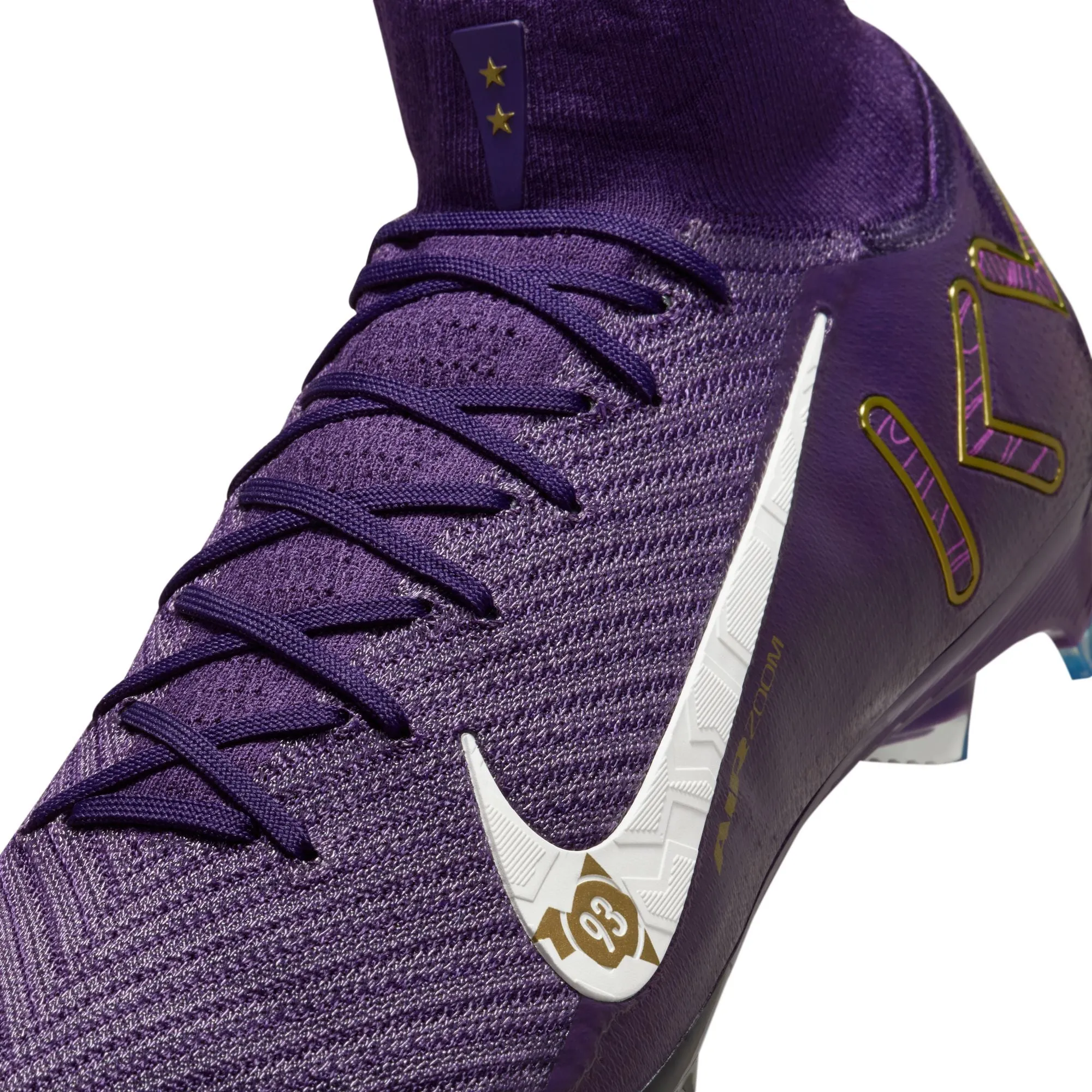 Nike Zoom Mercurial Superfly 10 KM "Kyliam Mbappe" Elite FG Soccer Cleats - Grand Purple/ Pale Ivory
