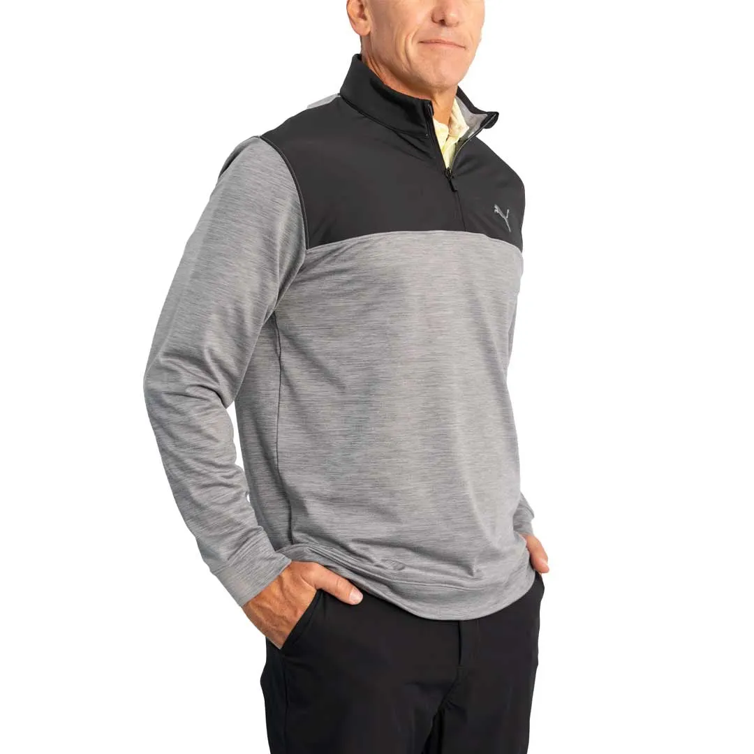 Puma - Men's Cloudspun Colorblock 1/4 Zip Sweater (537463 01)