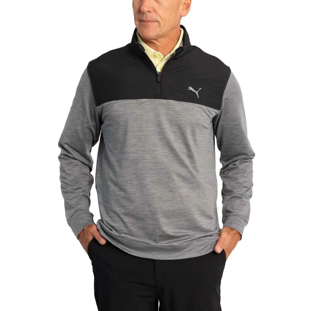 Puma - Men's Cloudspun Colorblock 1/4 Zip Sweater (537463 01)