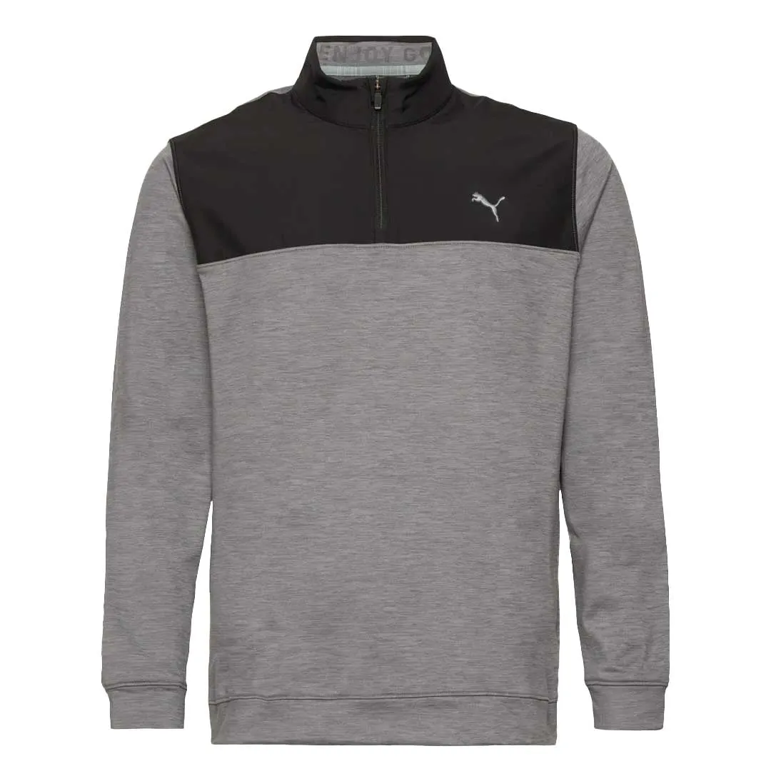 Puma - Men's Cloudspun Colorblock 1/4 Zip Sweater (537463 01)