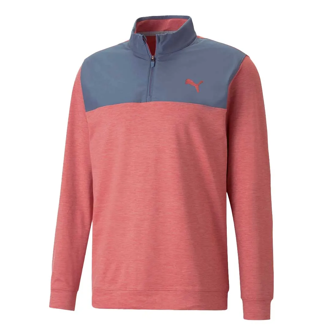 Puma - Men's Cloudspun Colorblock 1/4 Zip Sweater (537463 07)