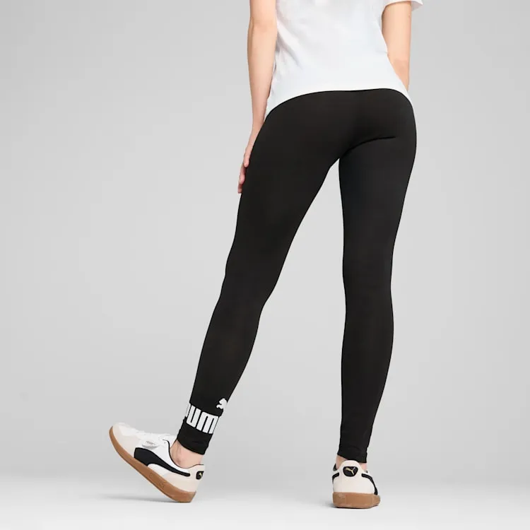 PUMA WOMEN'S ESSENTIALS LOGO BLACK LEGGING