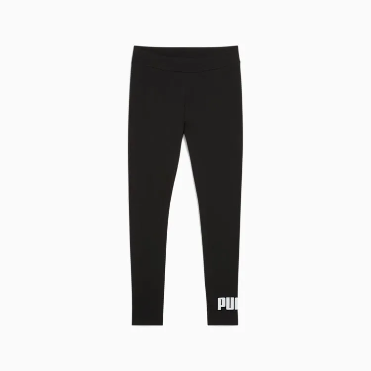 PUMA WOMEN'S ESSENTIALS LOGO BLACK LEGGING