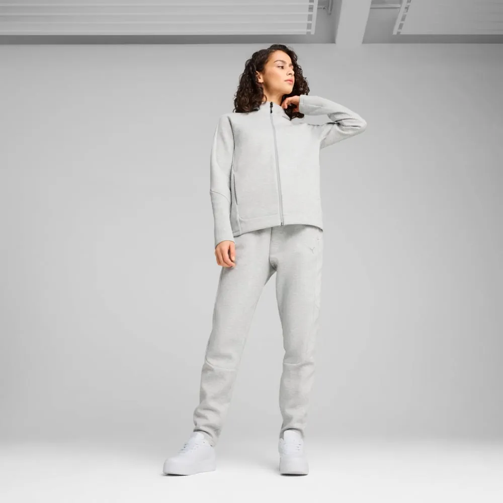 PUMA WOMEN'S EVOSTRIPE GREY TRACKPANTS