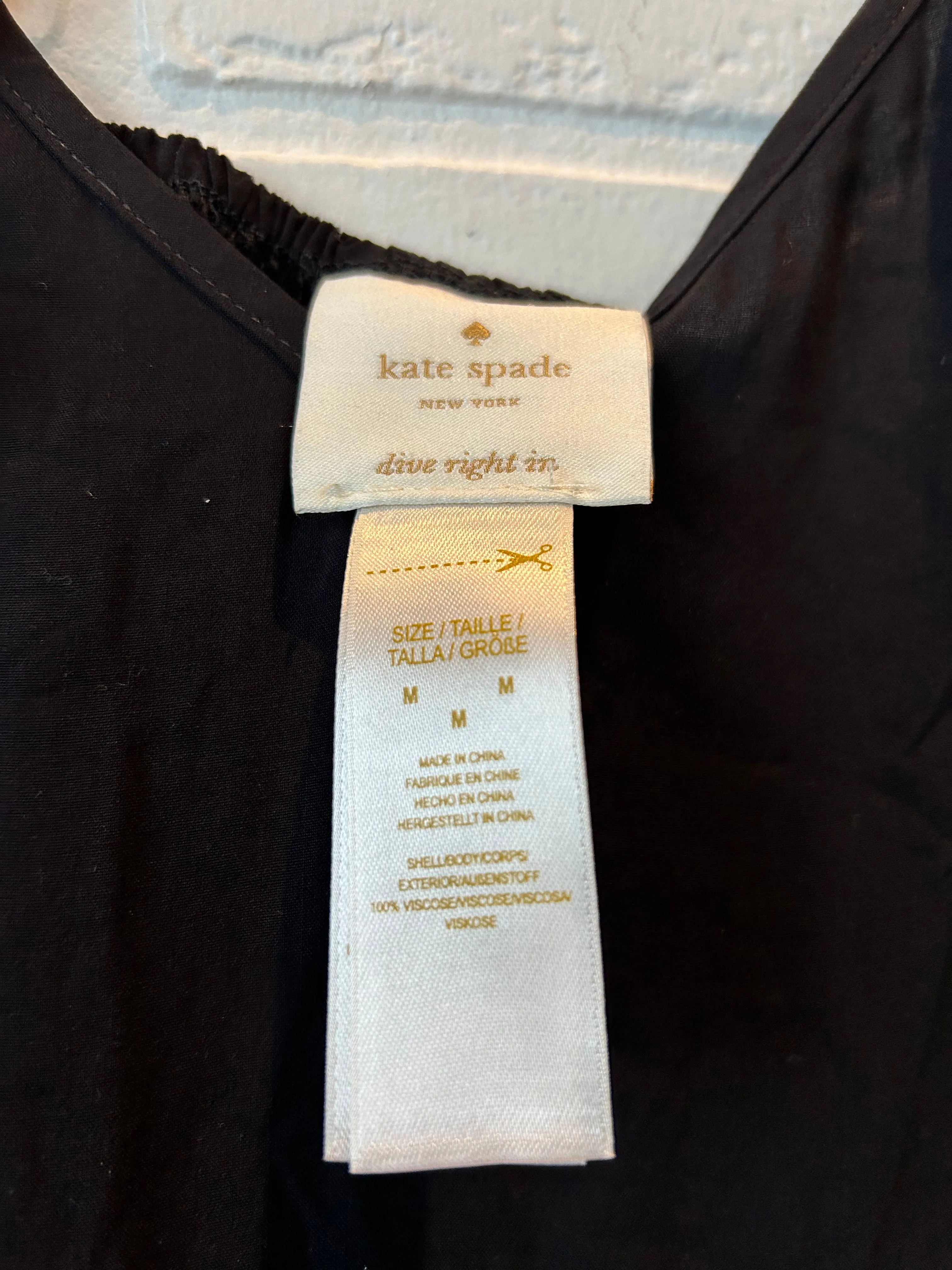 Romper Designer By Kate Spade In Black, Size: M Kate Spade Bags