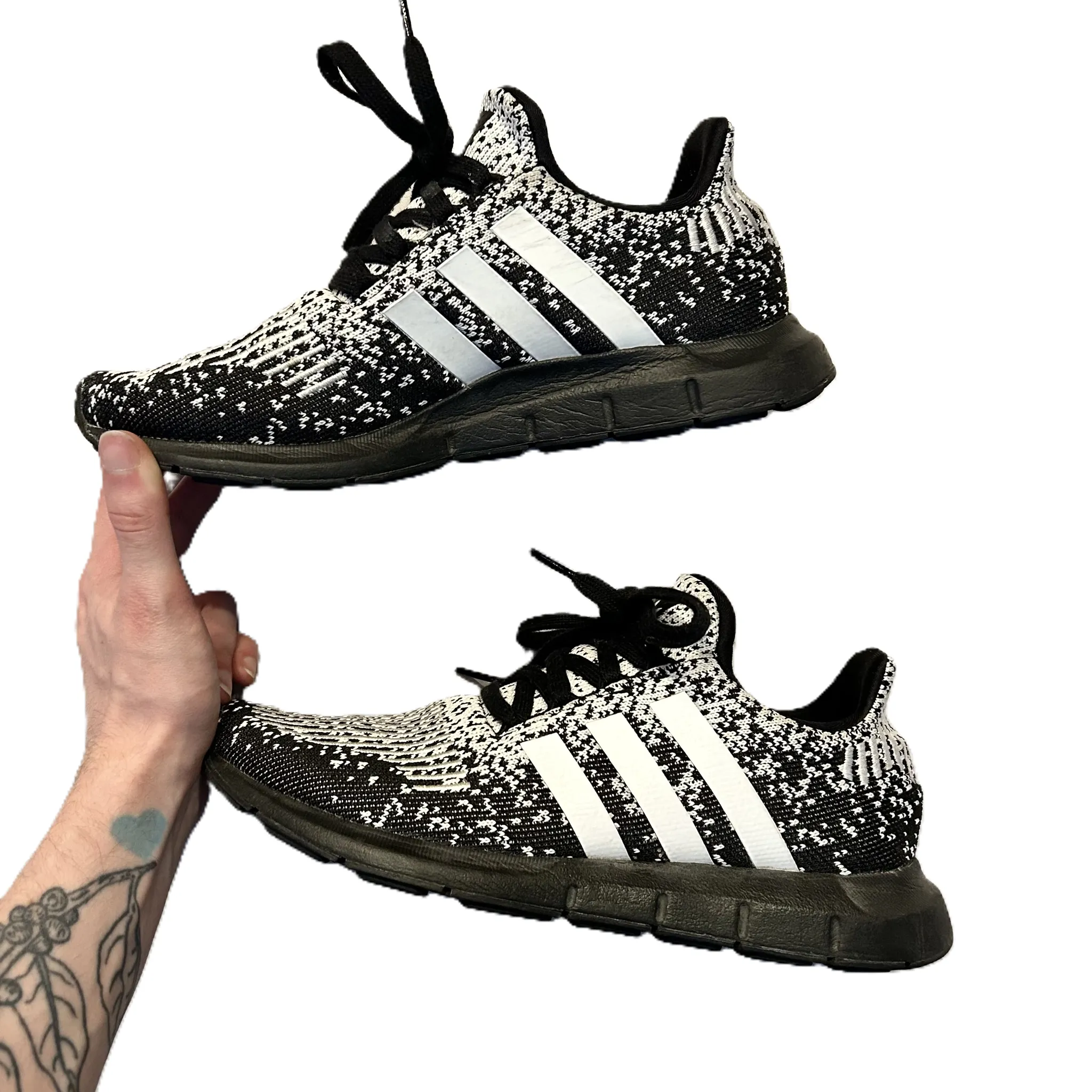 Shoes Athletic By Adidas In Black & White, Size: 5.5 adidas