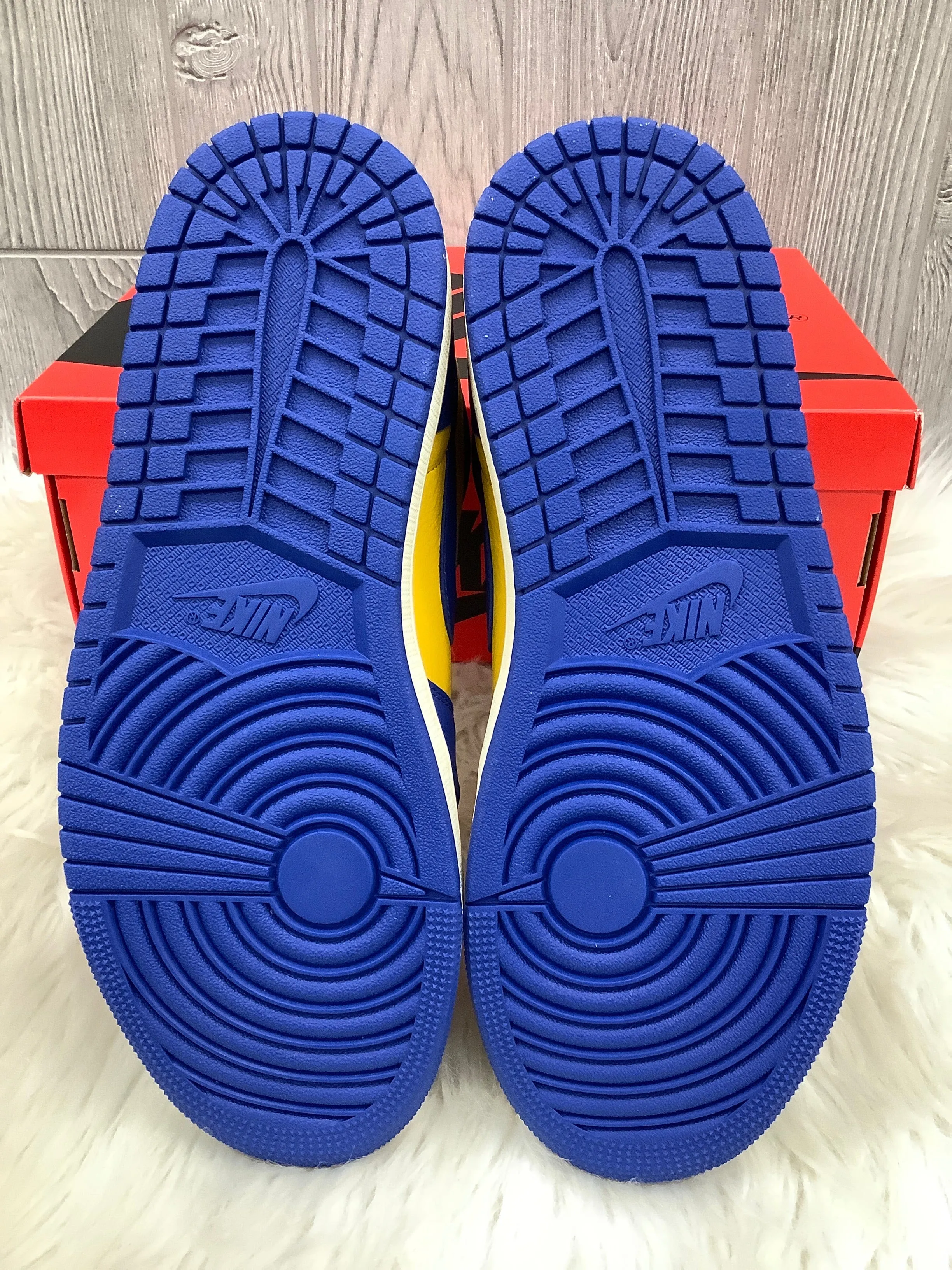 Shoes Athletic By Nike In Blue & Yellow, Size: 10.5 nike