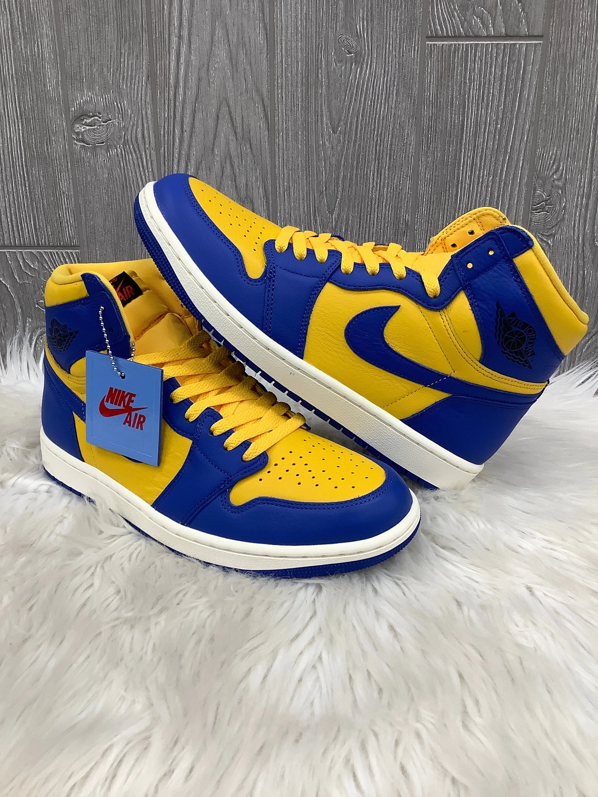 Shoes Athletic By Nike In Blue & Yellow, Size: 10.5 nike