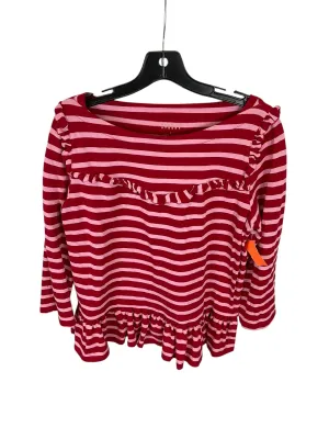 Top Long Sleeve Designer By Kate Spade In Red, Size: L Kate Spade Bags